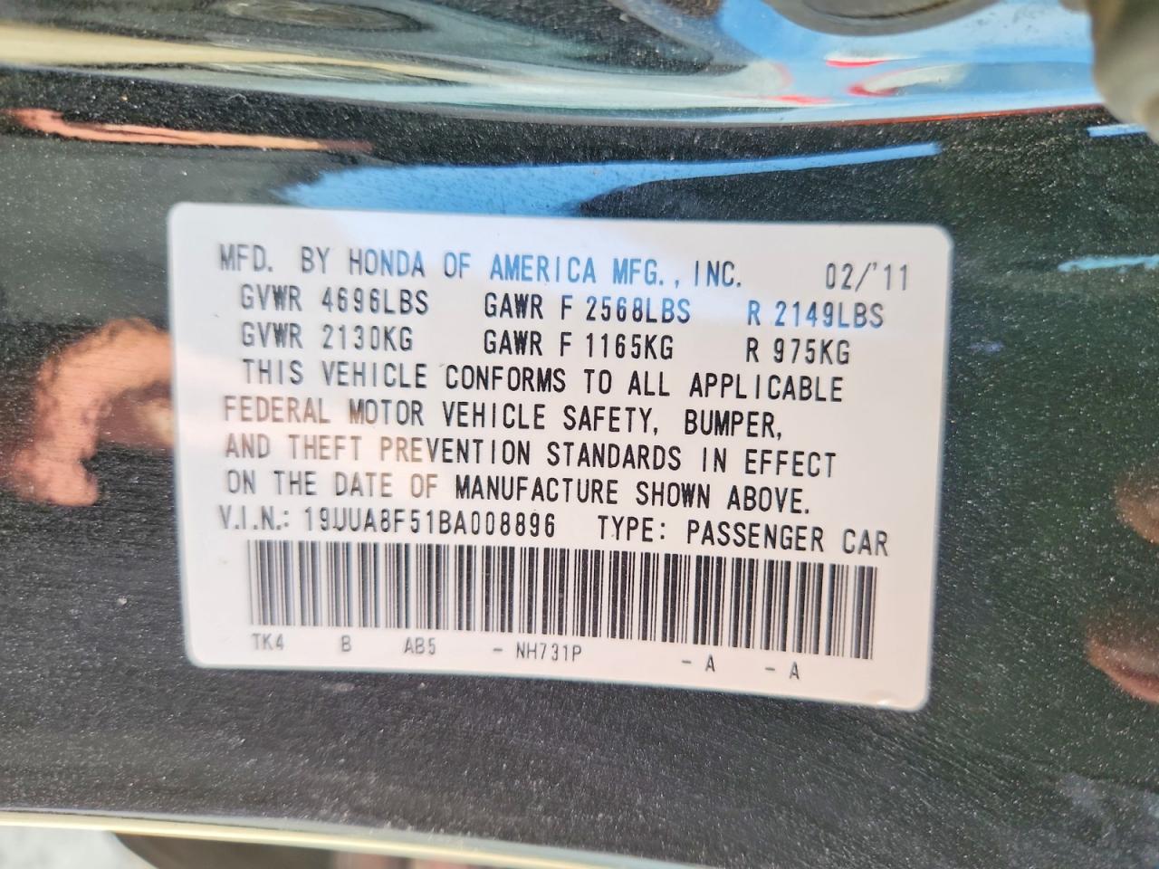 2011 Acura Tl Black vin: 19UUA8F51BA008896