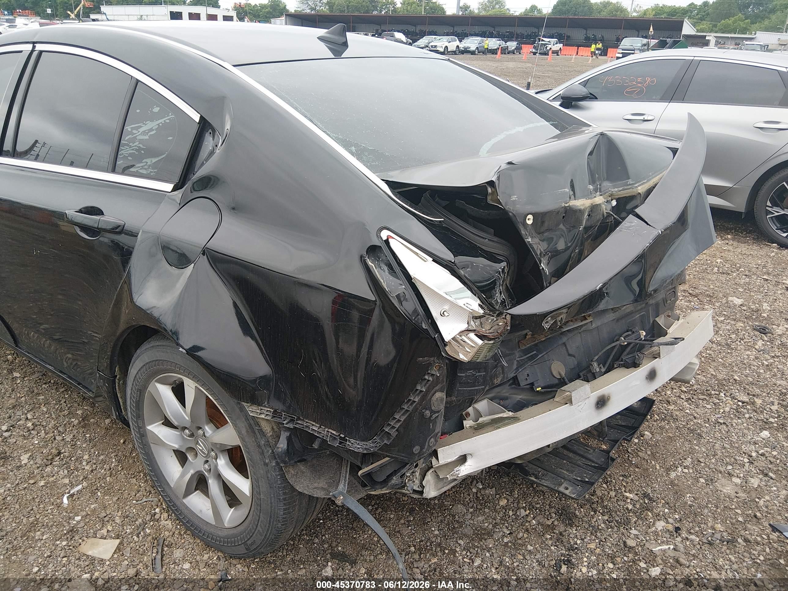 2012 Acura Tl 3.5 Black vin: 19UUA8F51CA024114