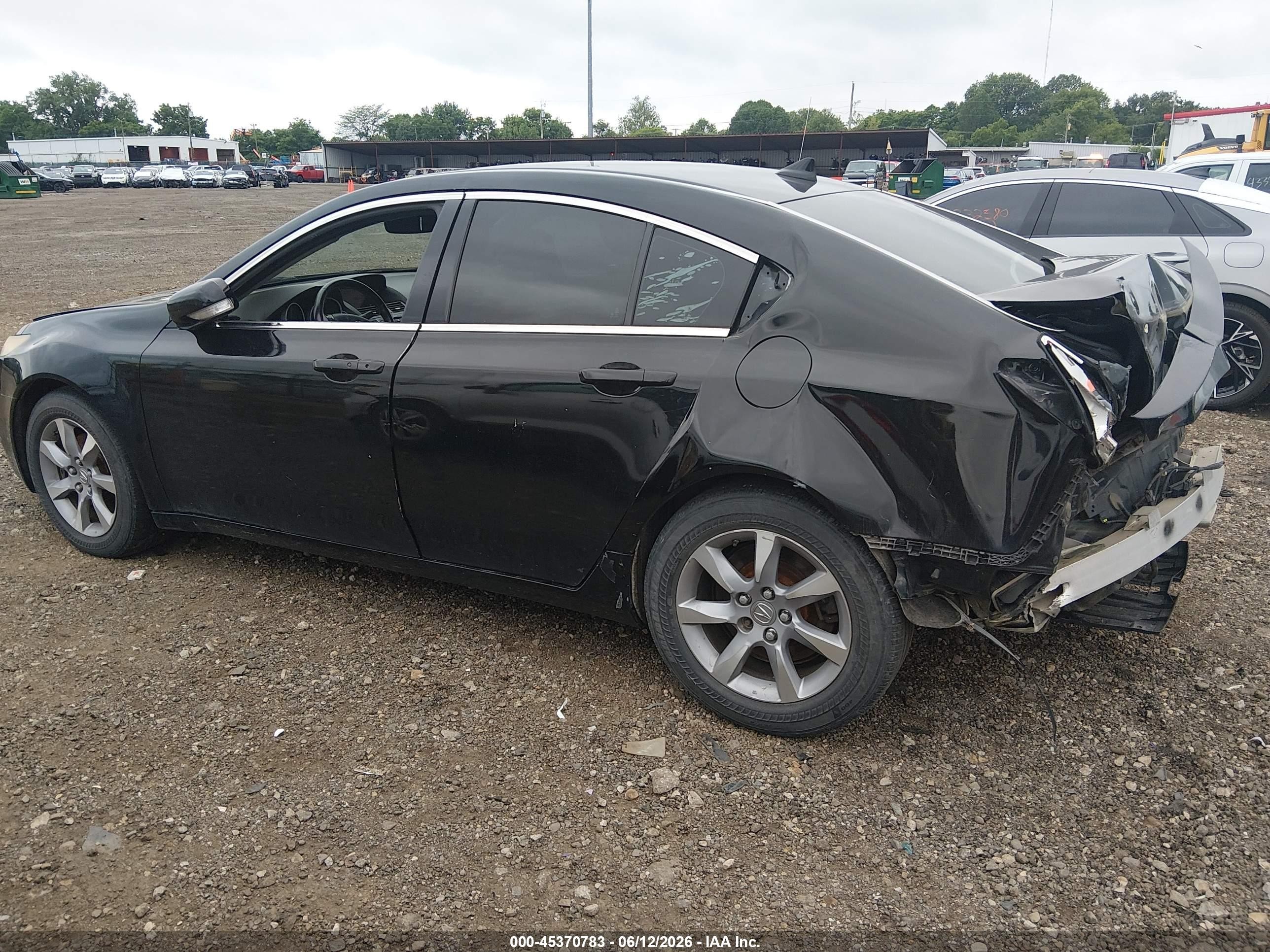2012 Acura Tl 3.5 Black vin: 19UUA8F51CA024114
