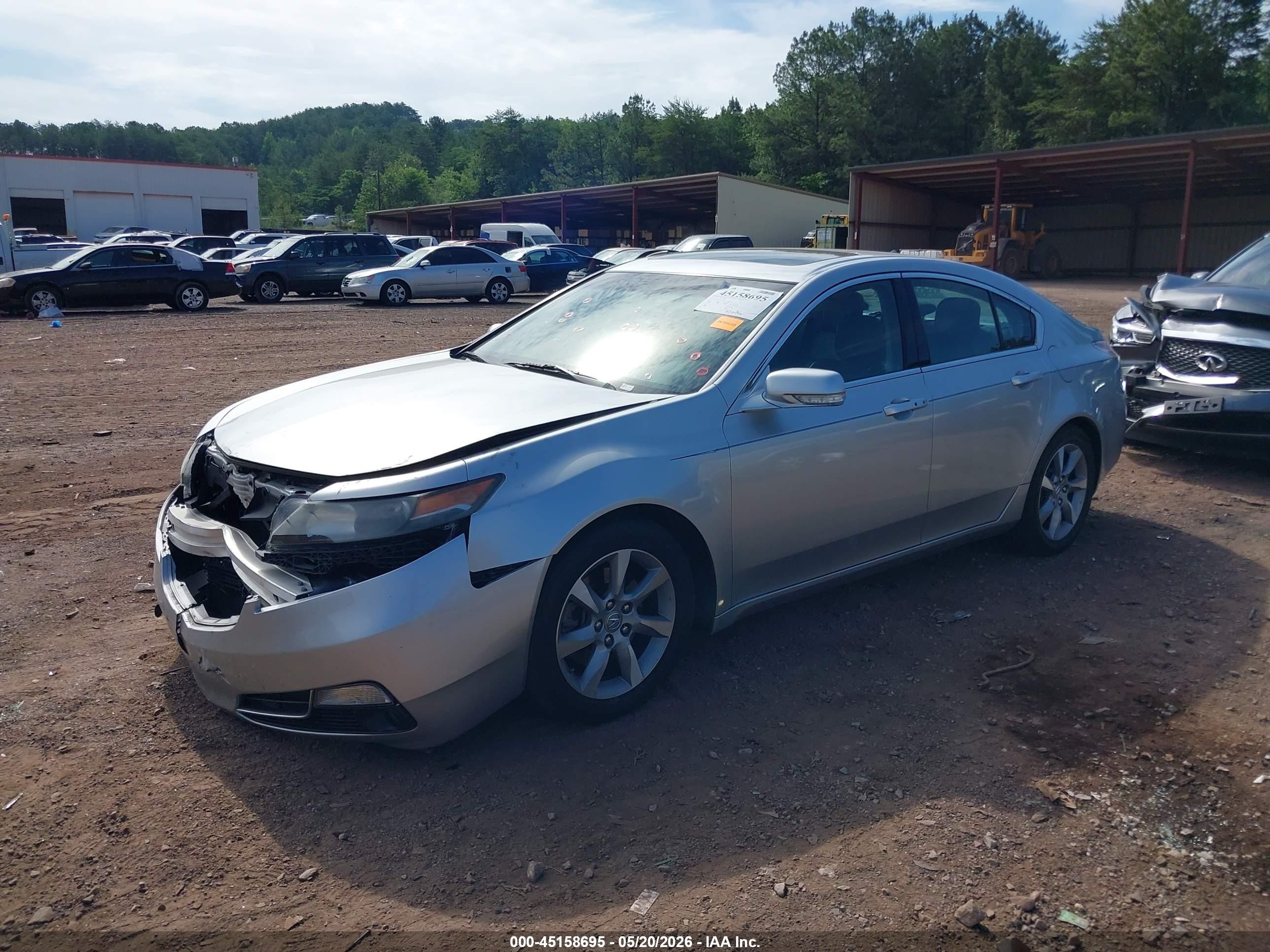 2012 Acura Tl 3.5 Silver vin: 19UUA8F51CA027224