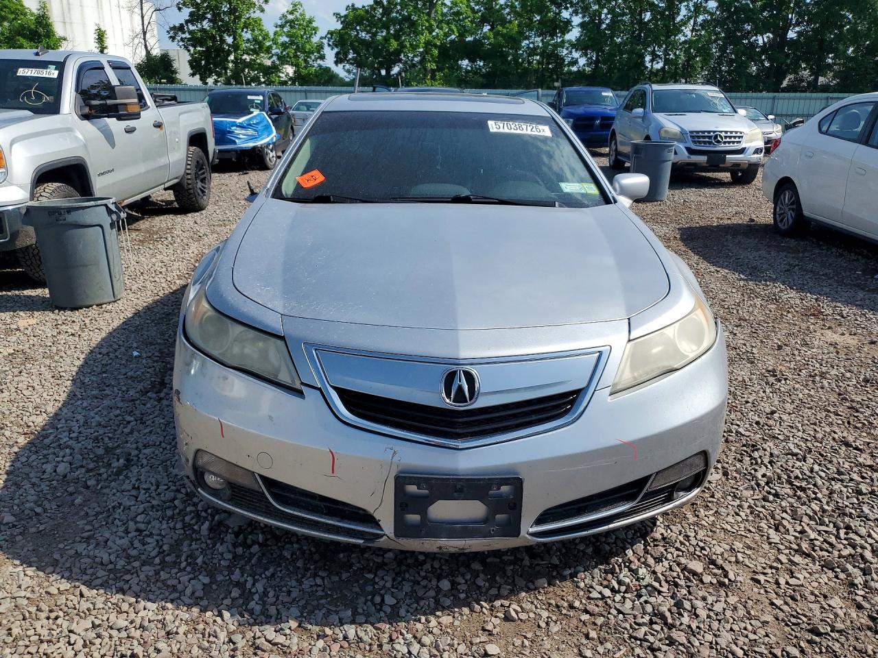 2012 Acura Tl Silver vin: 19UUA8F51CA033282