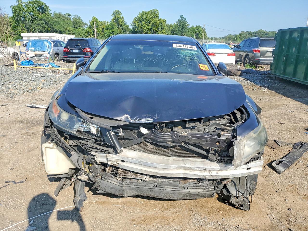 2012 Acura Tl Gray vin: 19UUA8F51CA040295