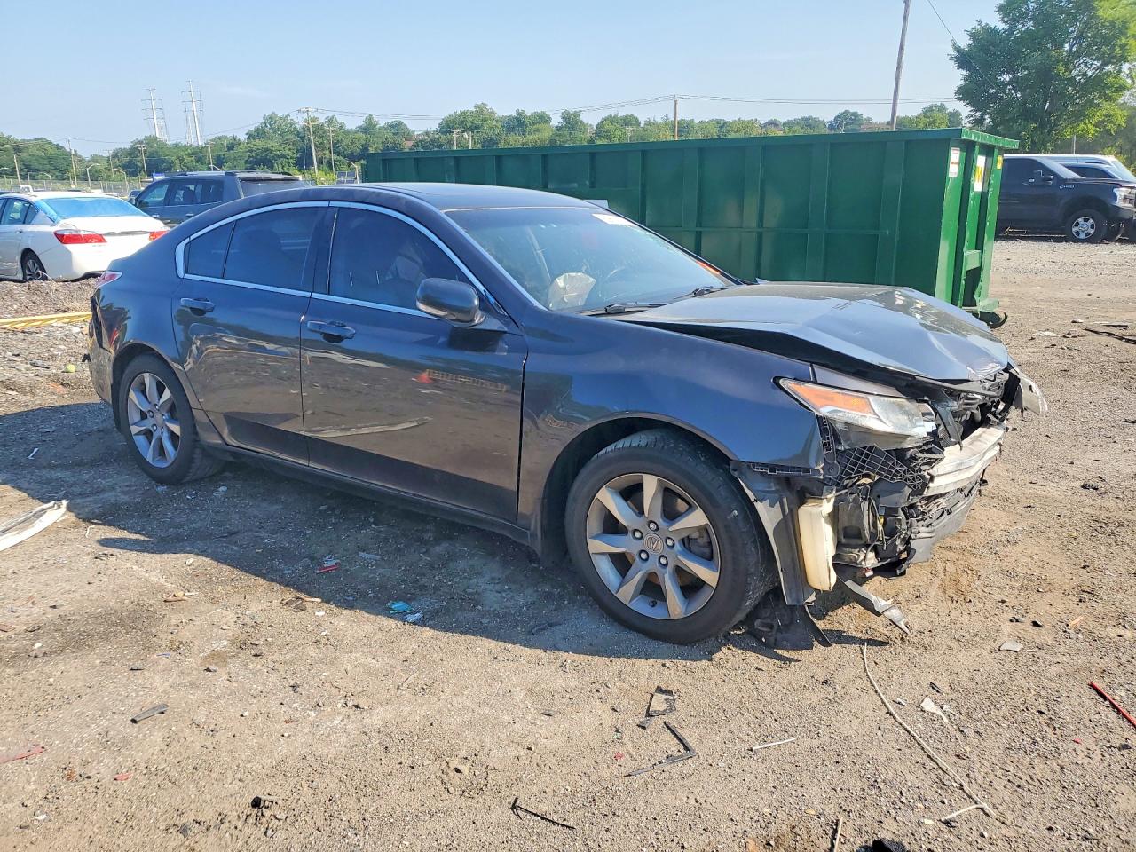 2012 Acura Tl Gray vin: 19UUA8F51CA040295