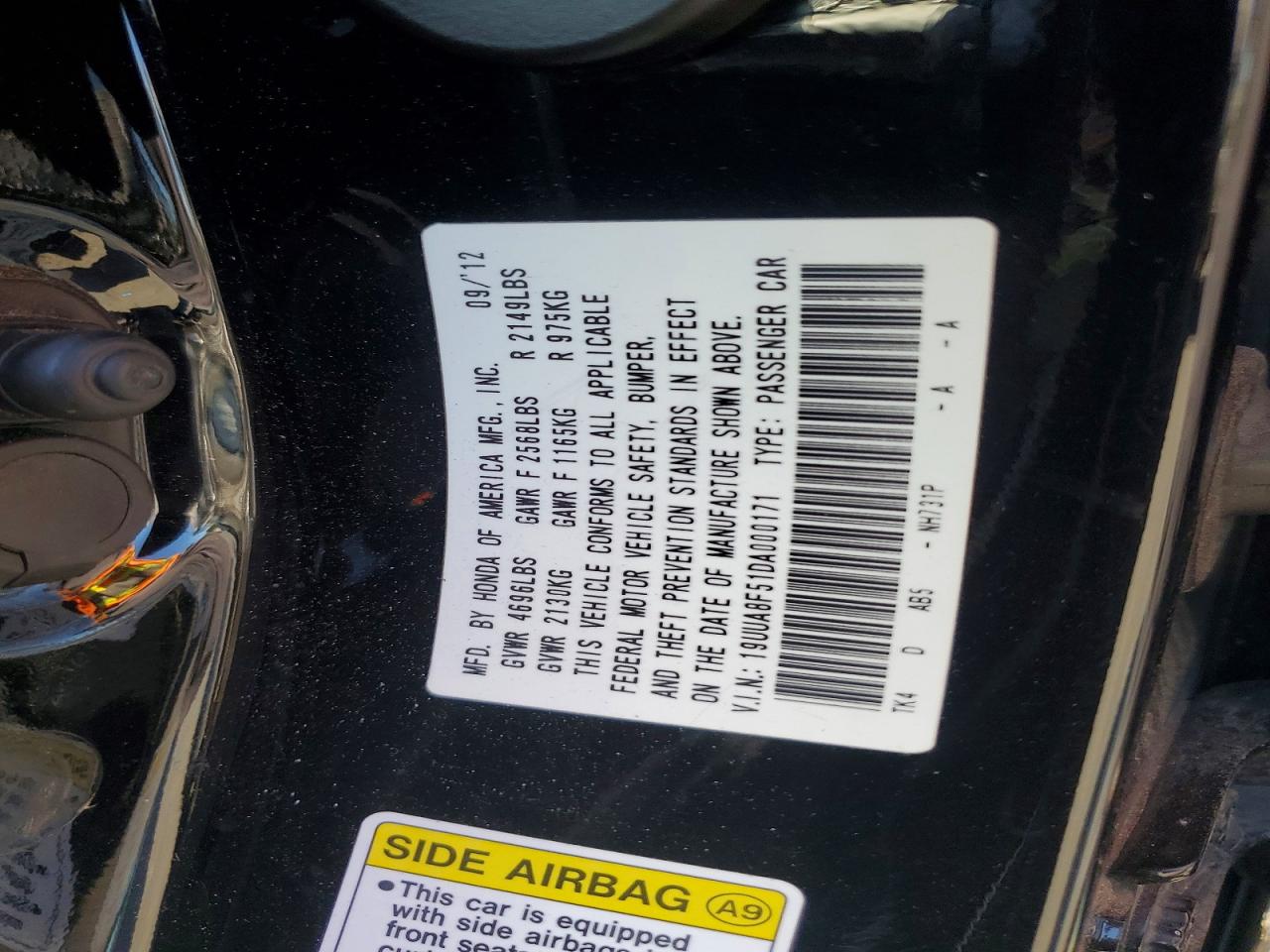 2013 Acura Tl Tech Черный vin: 19UUA8F51DA000171