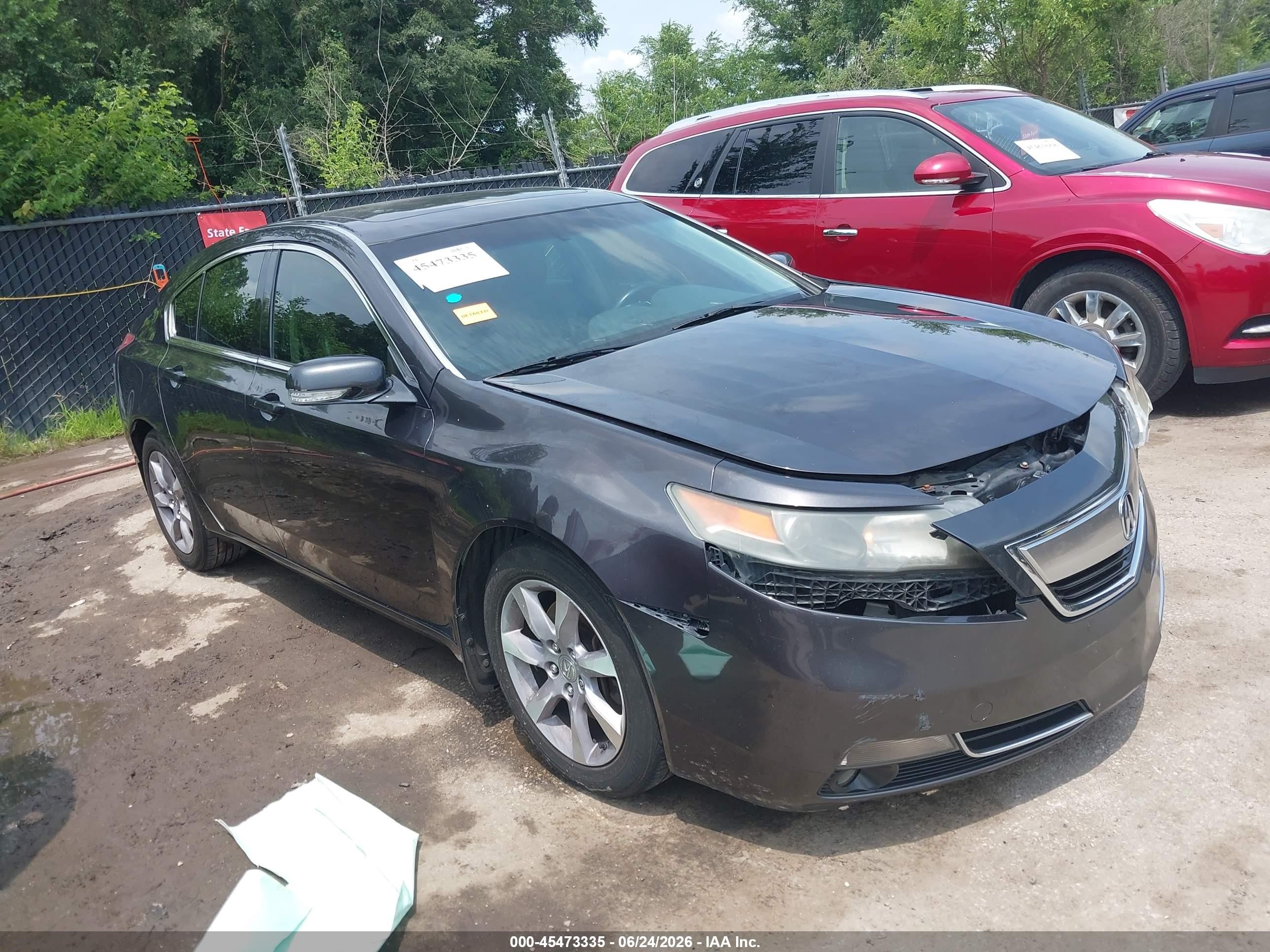 2013 Acura Tl 3.5 Gray vin: 19UUA8F51DA012126