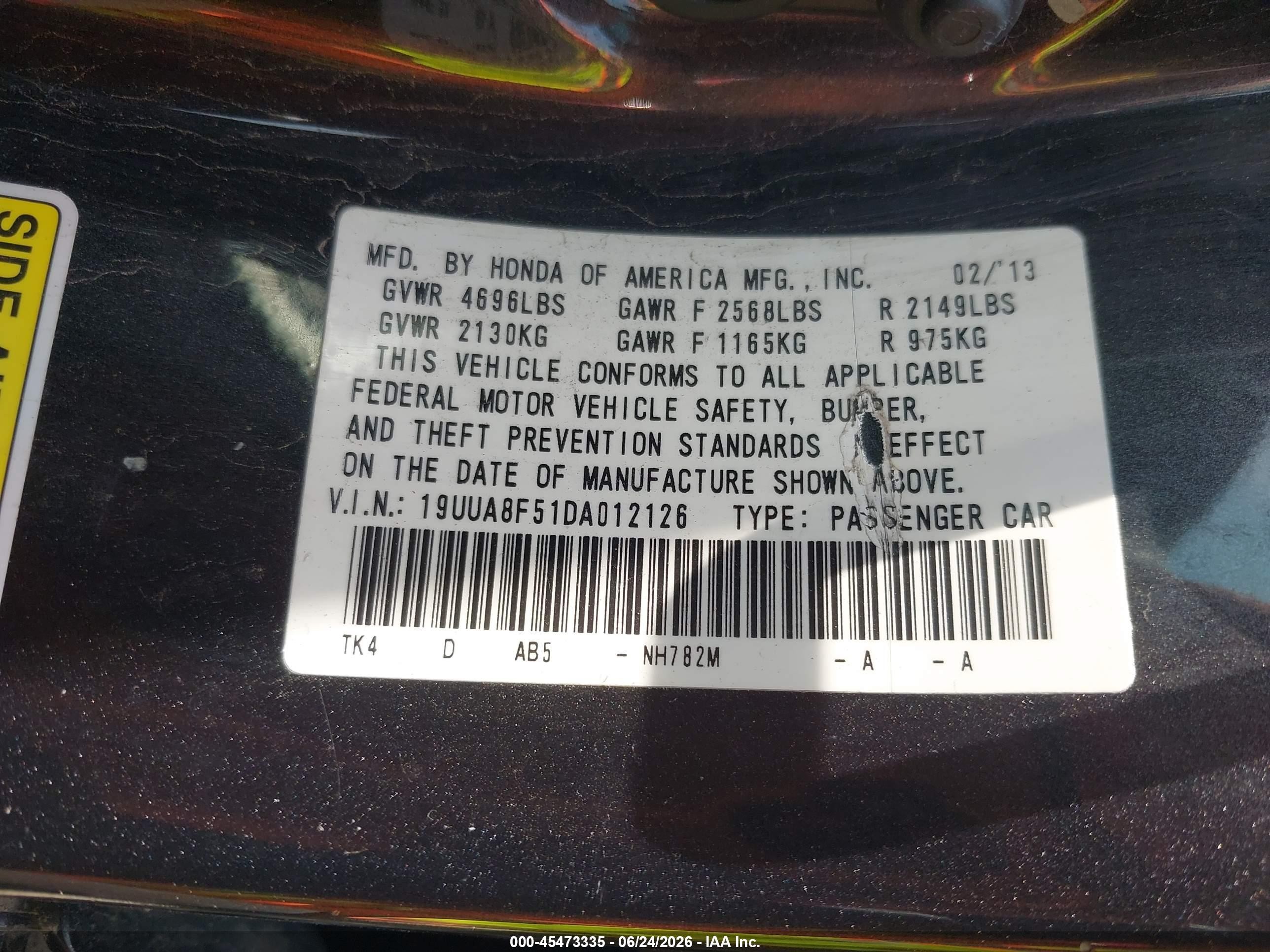 2013 Acura Tl 3.5 Gray vin: 19UUA8F51DA012126
