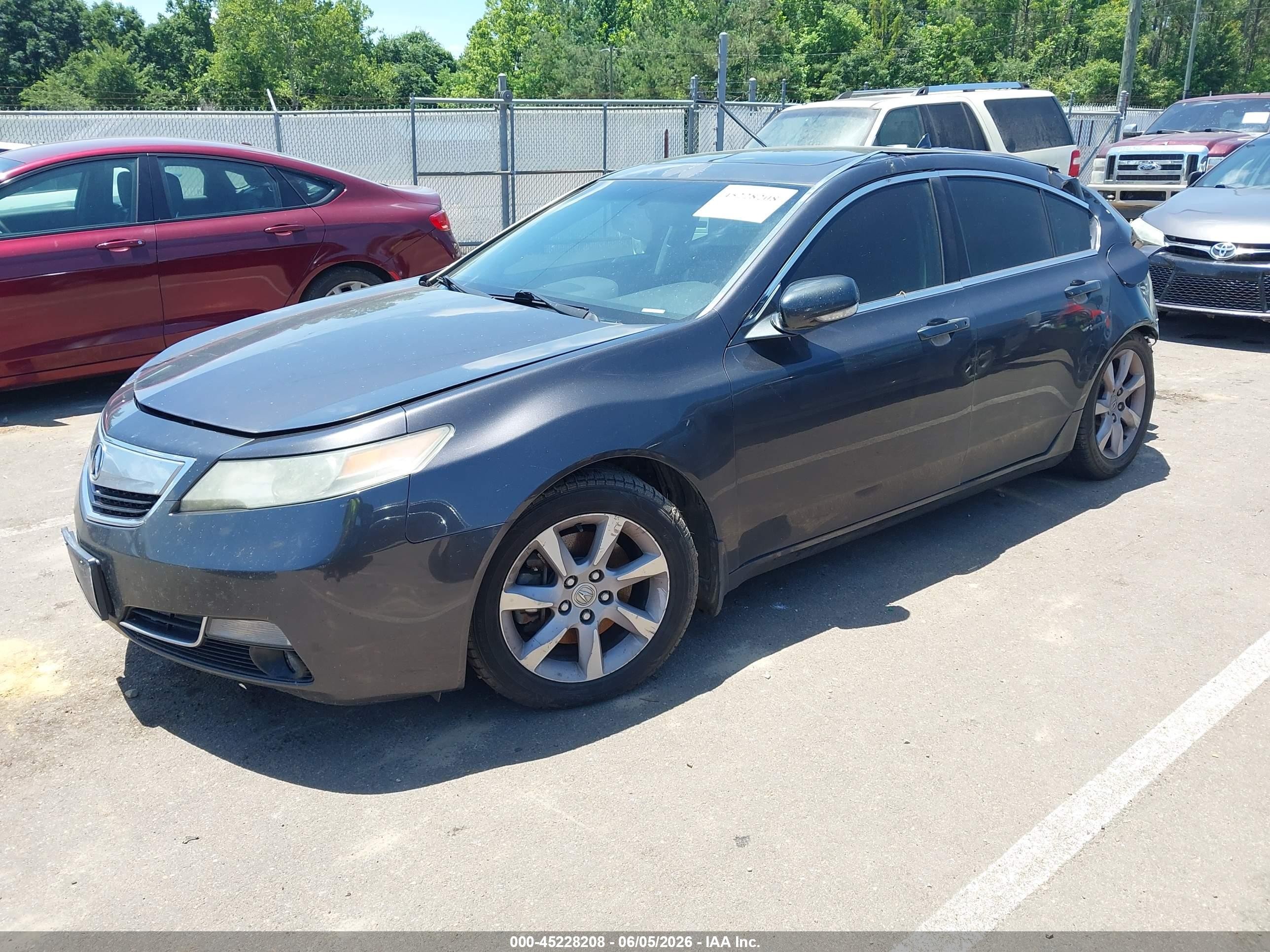 2013 Acura Tl 3.5 Gray vin: 19UUA8F51DA014930