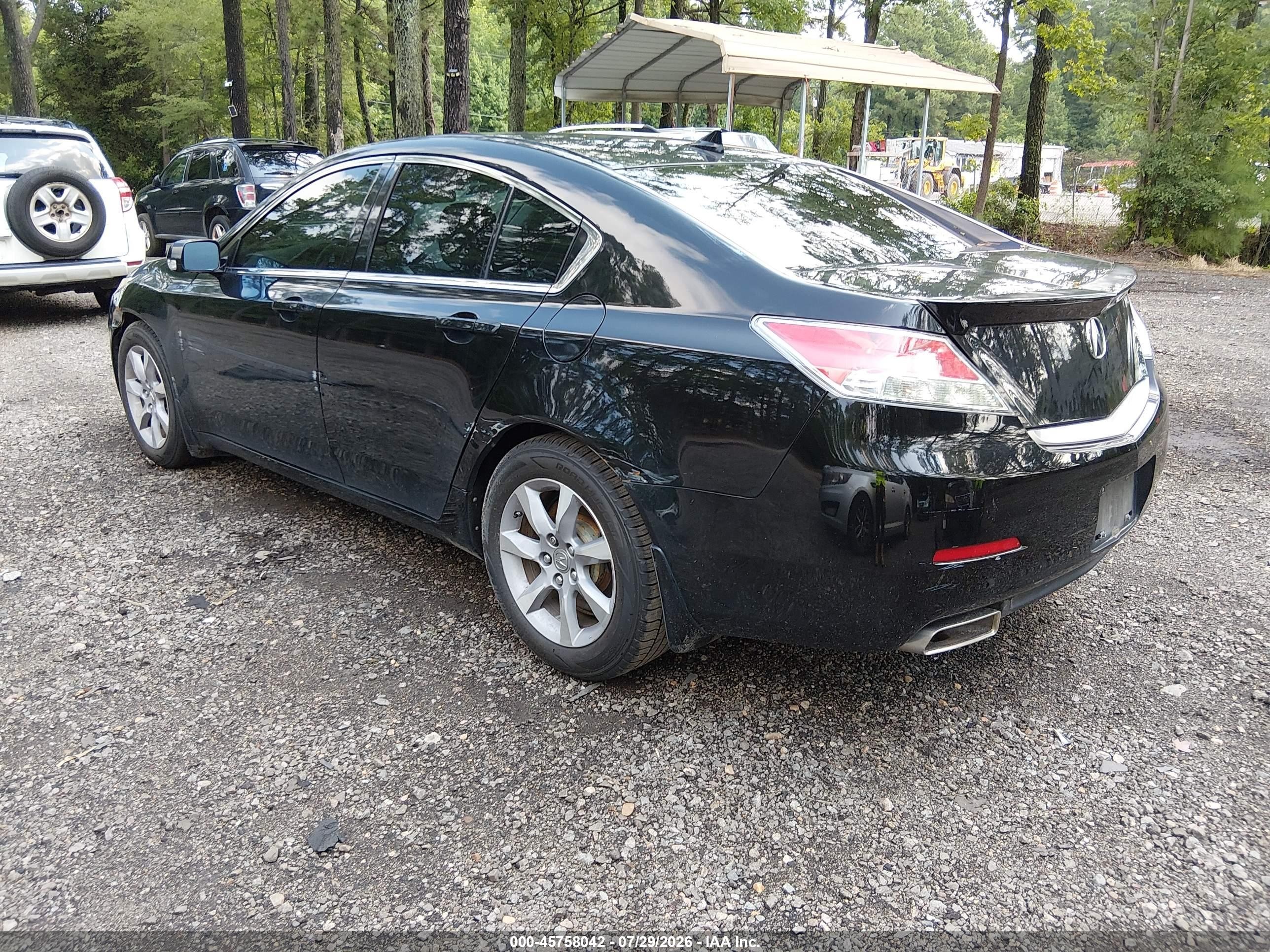 2013 Acura Tl 3.5 Black vin: 19UUA8F51DA015690