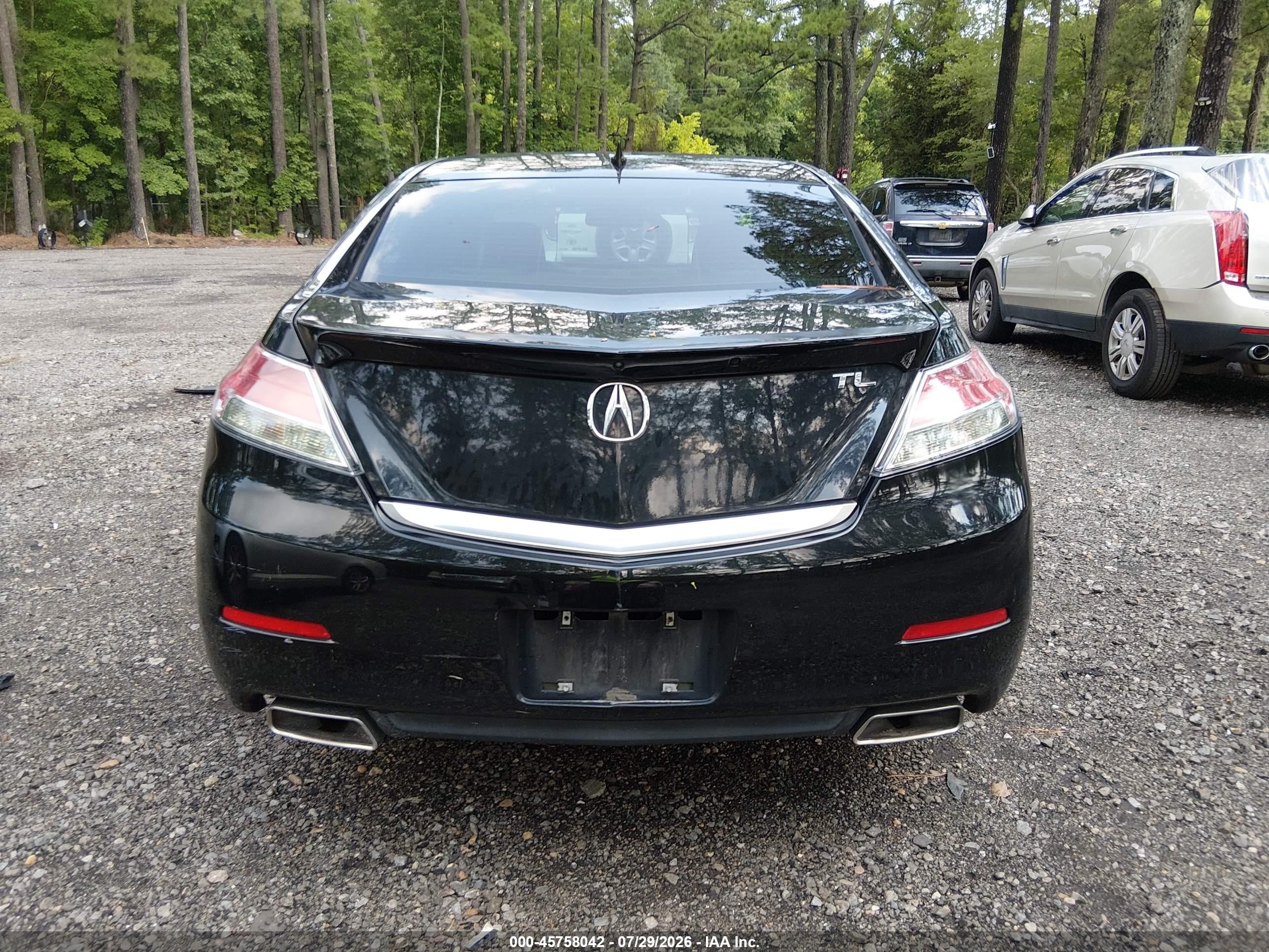 2013 Acura Tl 3.5 Black vin: 19UUA8F51DA015690