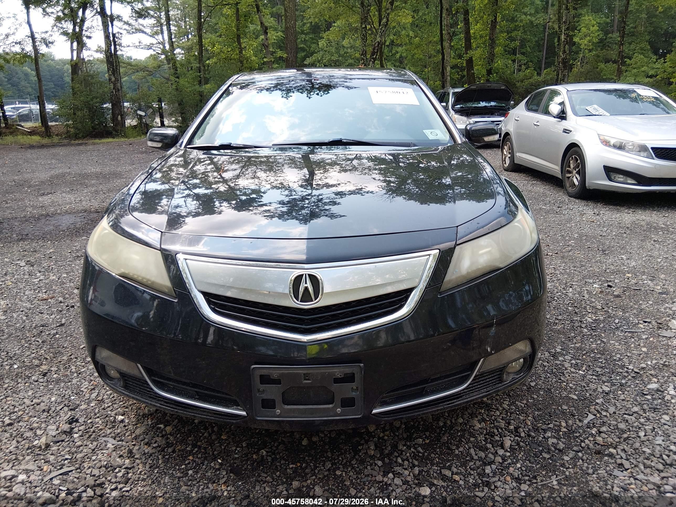 2013 Acura Tl 3.5 Black vin: 19UUA8F51DA015690