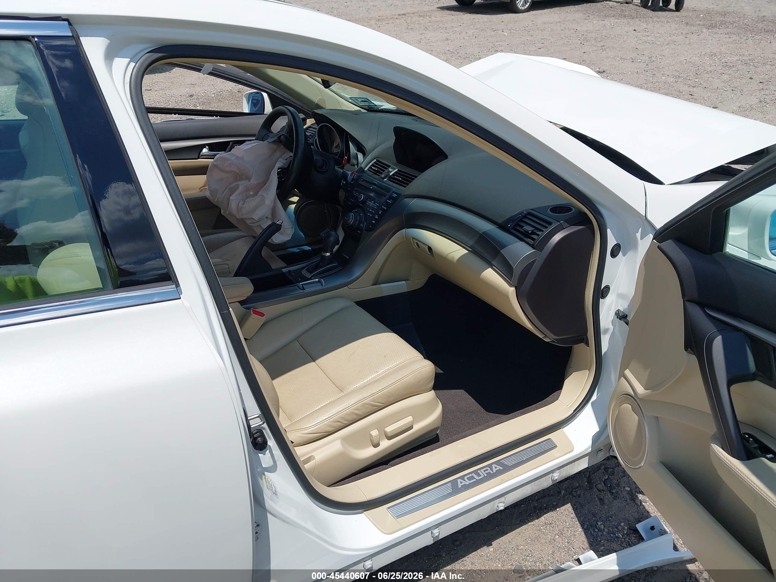 2014 Acura Tl 3.5 White vin: 19UUA8F51EA008918