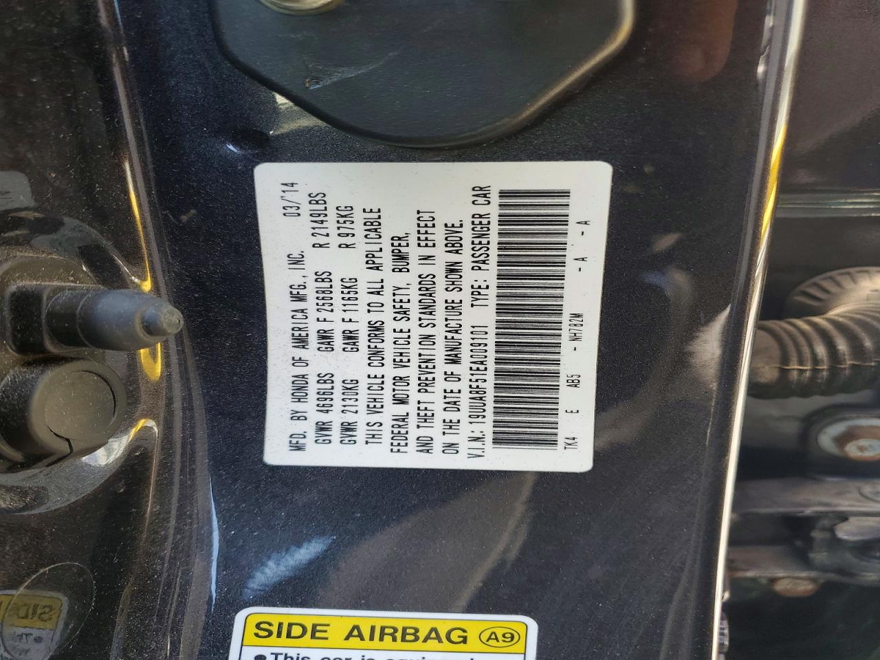2014 Acura Tl Tech Gray vin: 19UUA8F51EA009101