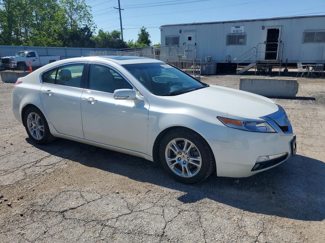 2010 Acura Tl White vin: 19UUA8F52AA007898