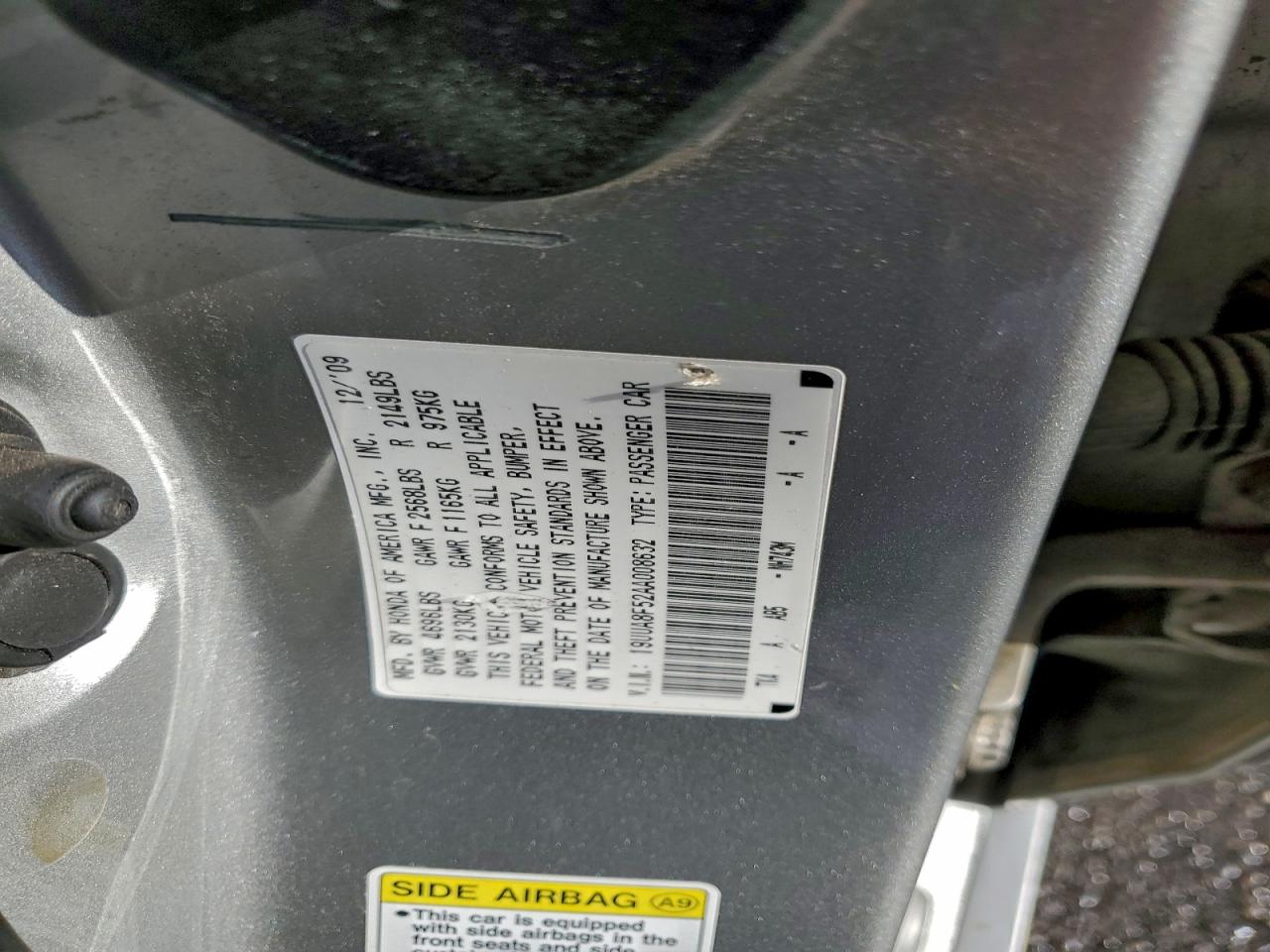 2010 Acura Tl Серебряный vin: 19UUA8F52AA008632