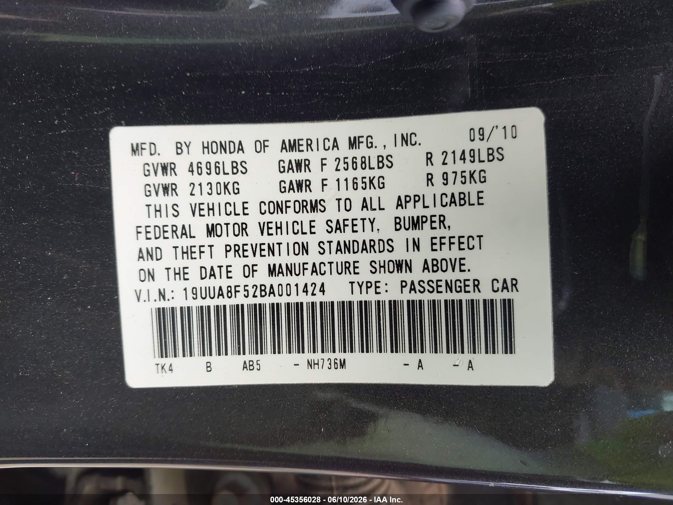 2011 Acura Tl 3.5 Gray vin: 19UUA8F52BA001424