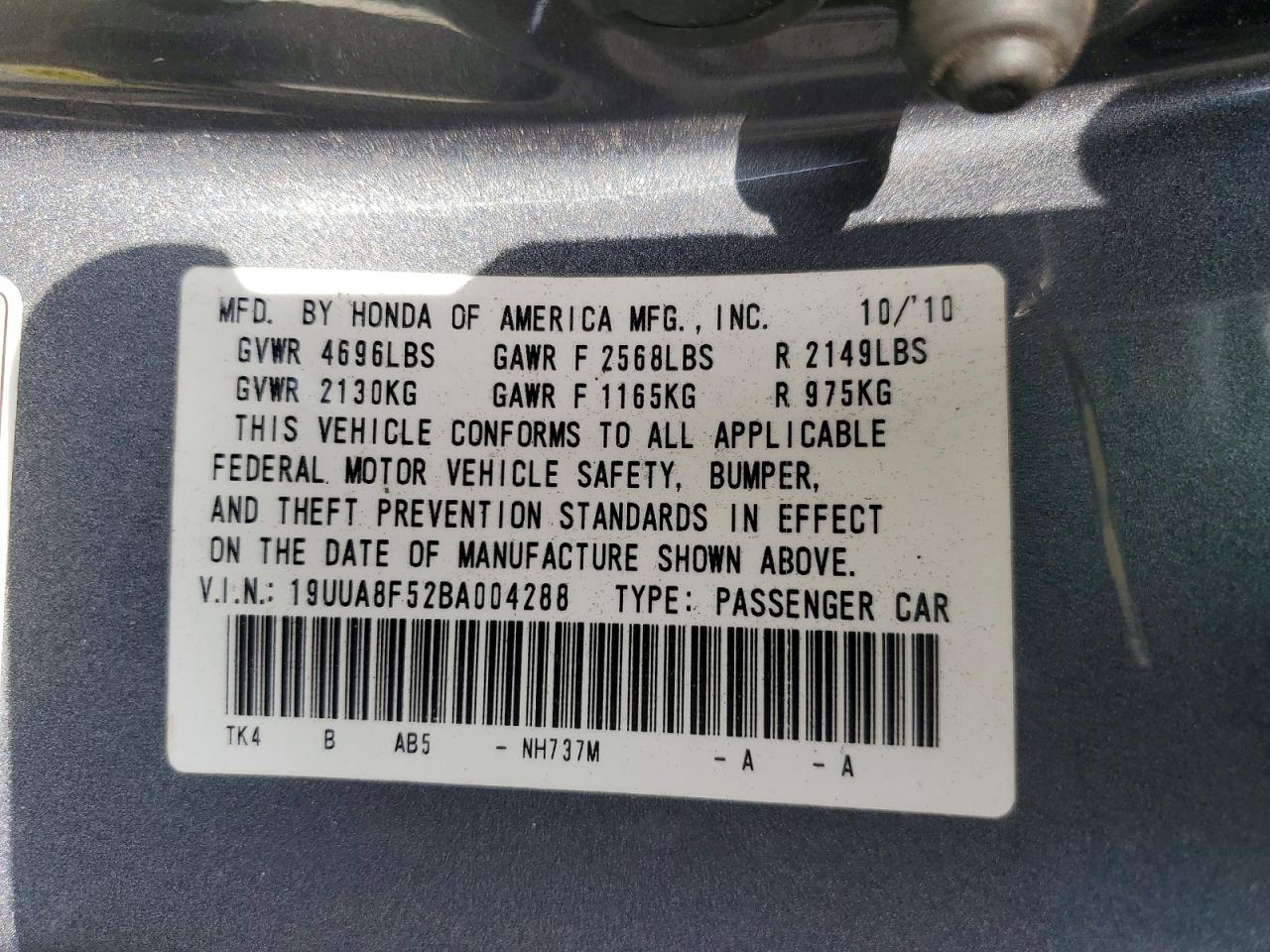 2011 Acura Tl Gray vin: 19UUA8F52BA004288