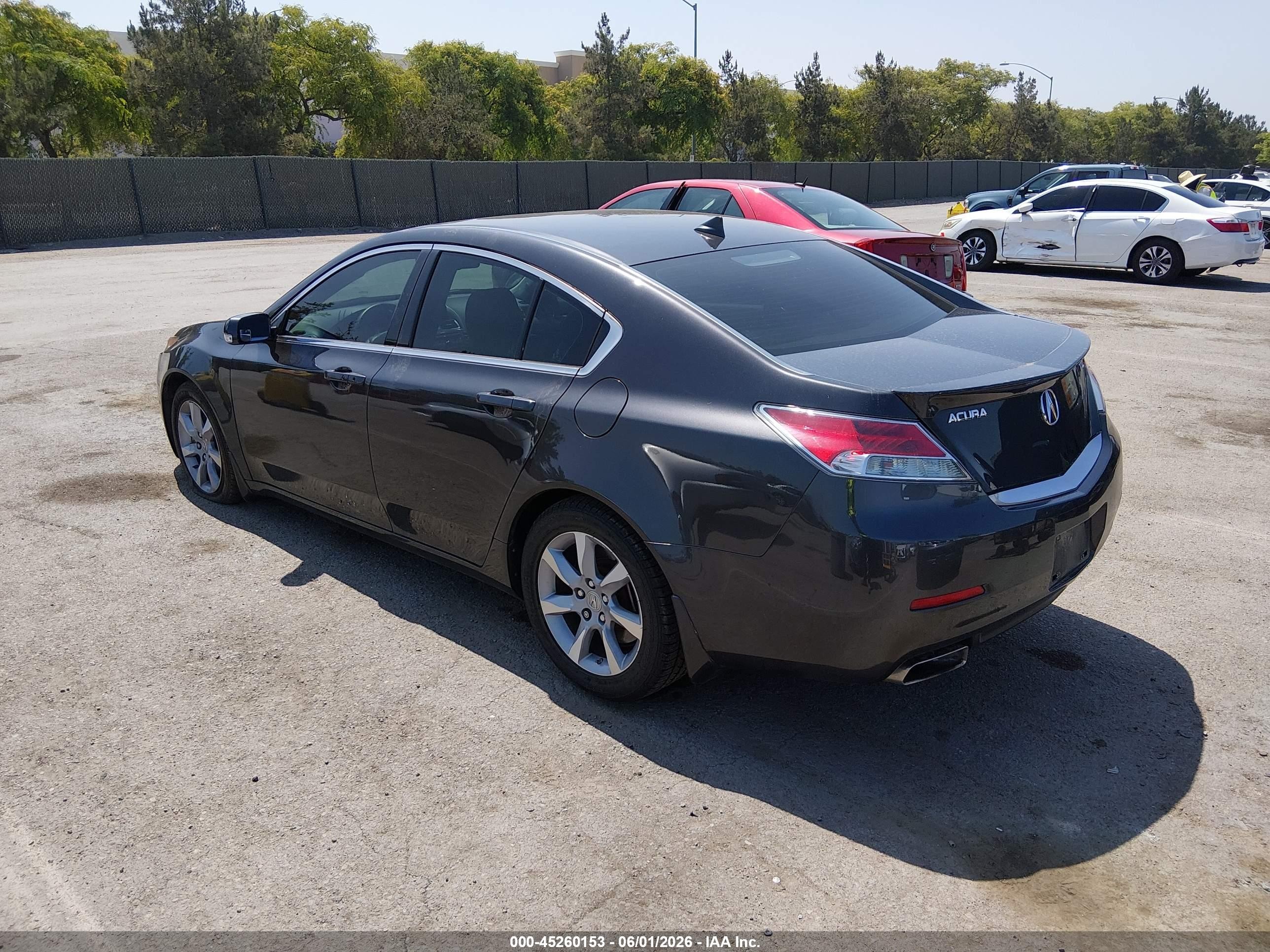 2012 Acura Tl 3.5 Black vin: 19UUA8F52CA021402