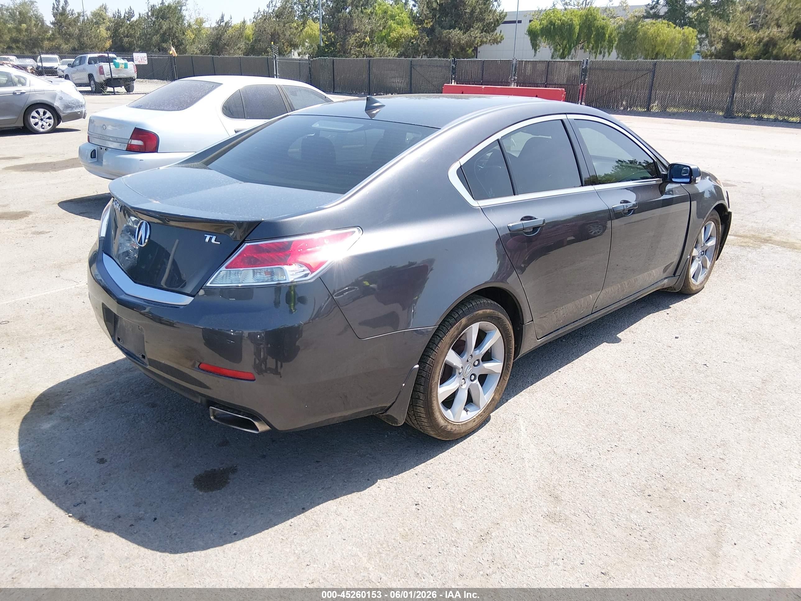 2012 Acura Tl 3.5 Black vin: 19UUA8F52CA021402
