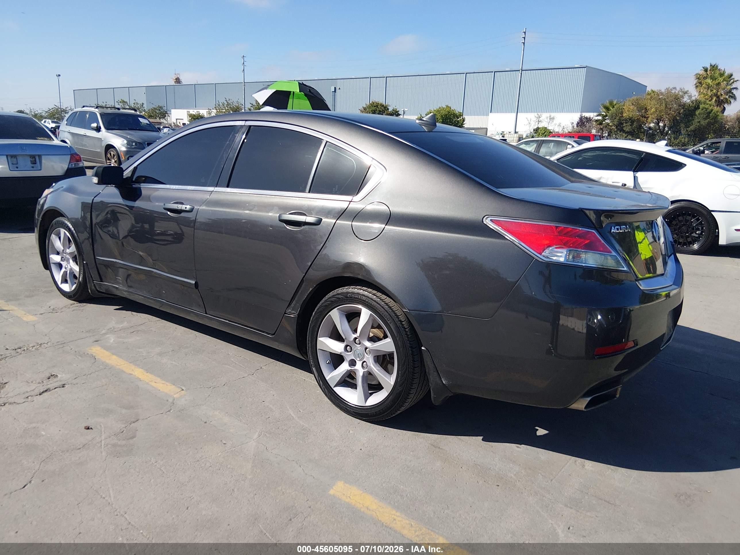 2012 Acura Tl 3.5 Черный vin: 19UUA8F52CA023960