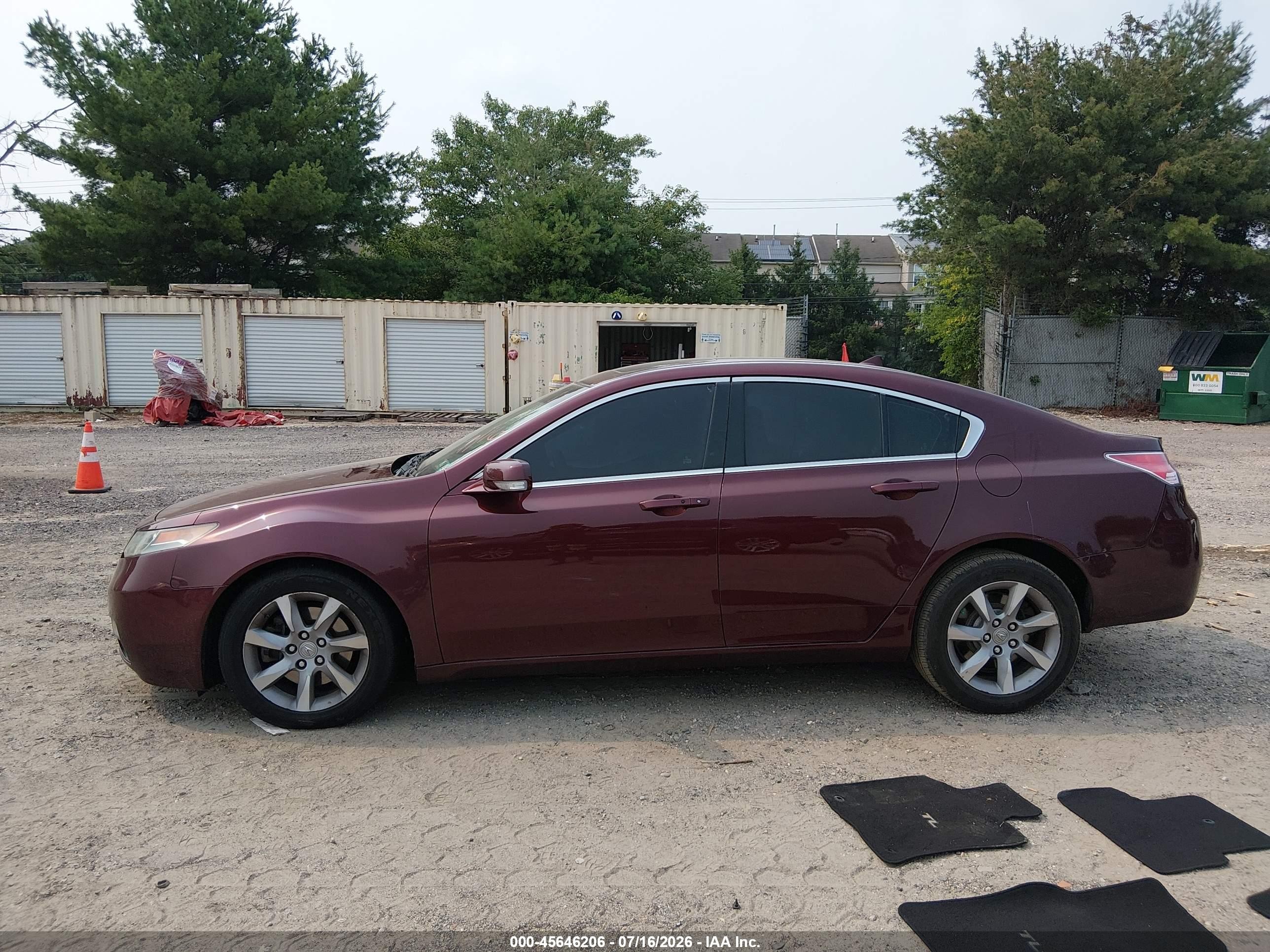 2012 Acura Tl 3.5 Красный vin: 19UUA8F52CA035137