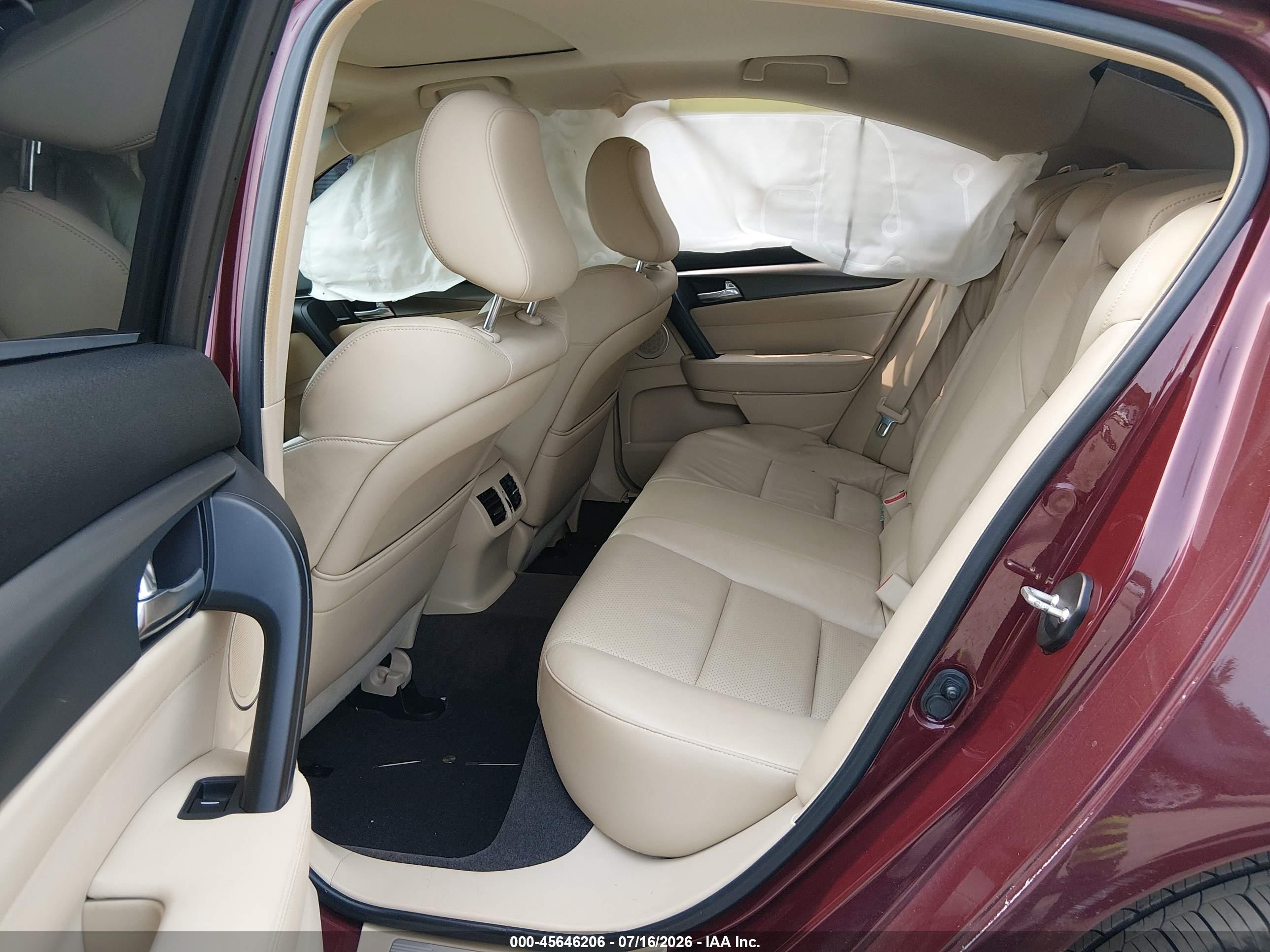 2012 Acura Tl 3.5 Красный vin: 19UUA8F52CA035137