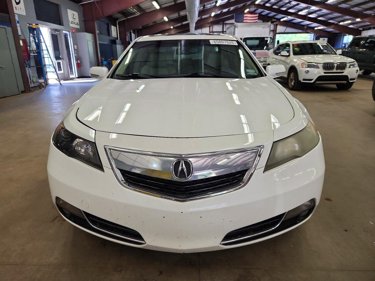 2013 Acura Tl Tech White vin: 19UUA8F52DA006707