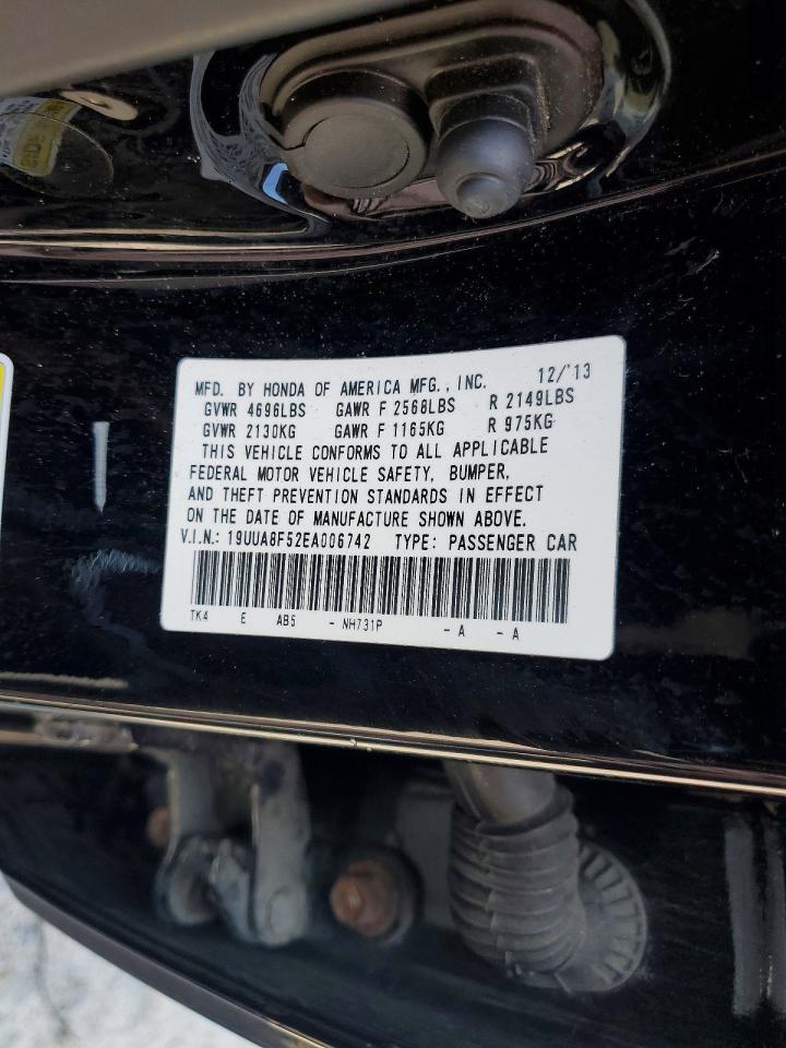 2014 Acura Tl Tech Black vin: 19UUA8F52EA006742