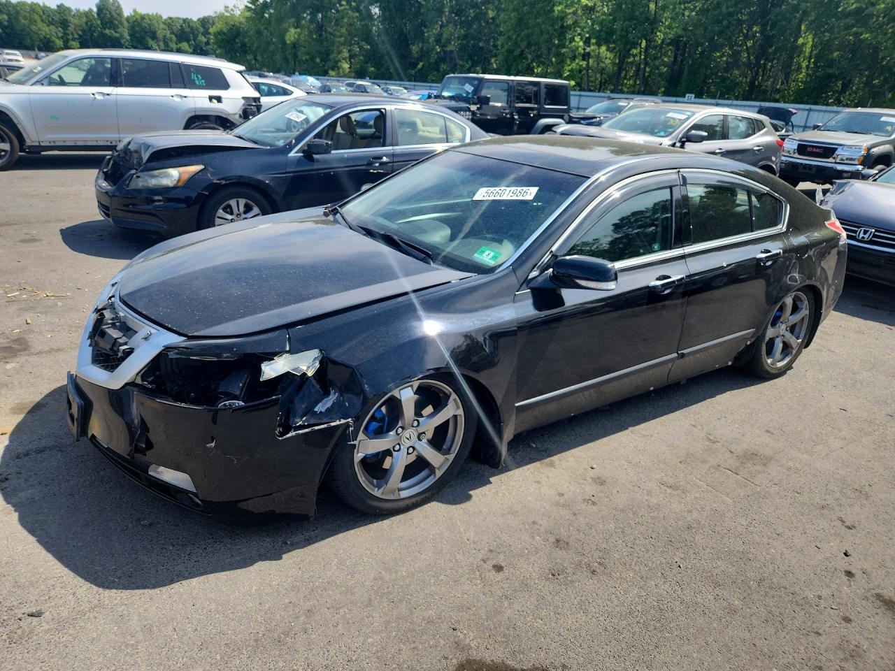 2010 Acura Tl Black vin: 19UUA8F53AA006954