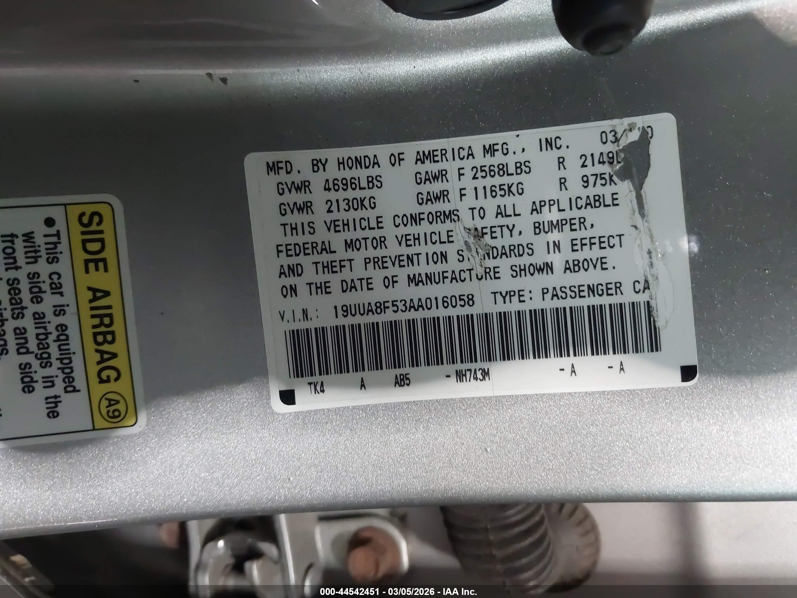 2010 Acura Tl 3.5 Gray vin: 19UUA8F53AA016058