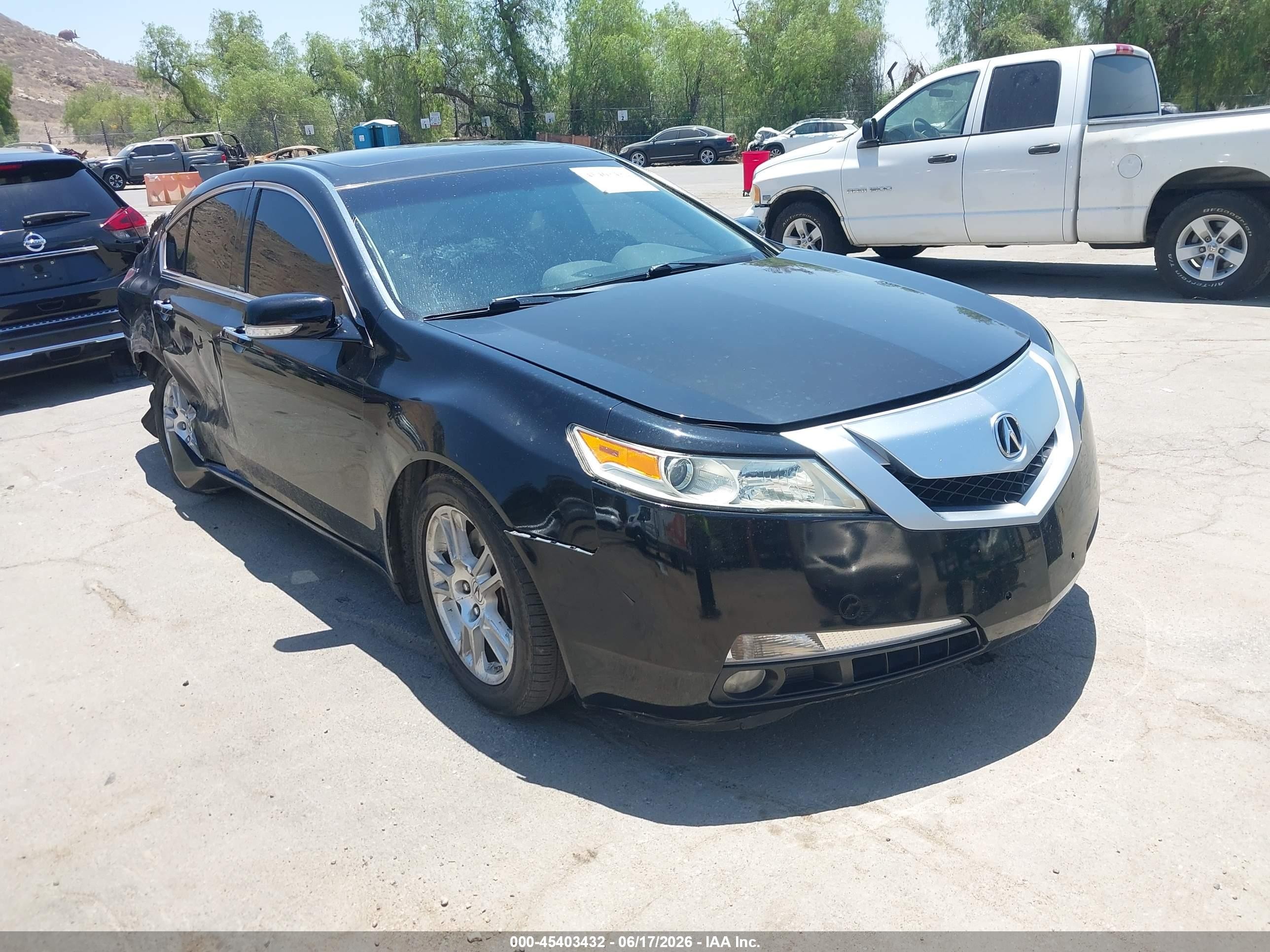 2010 Acura Tl 3.5 Black vin: 19UUA8F53AA025648