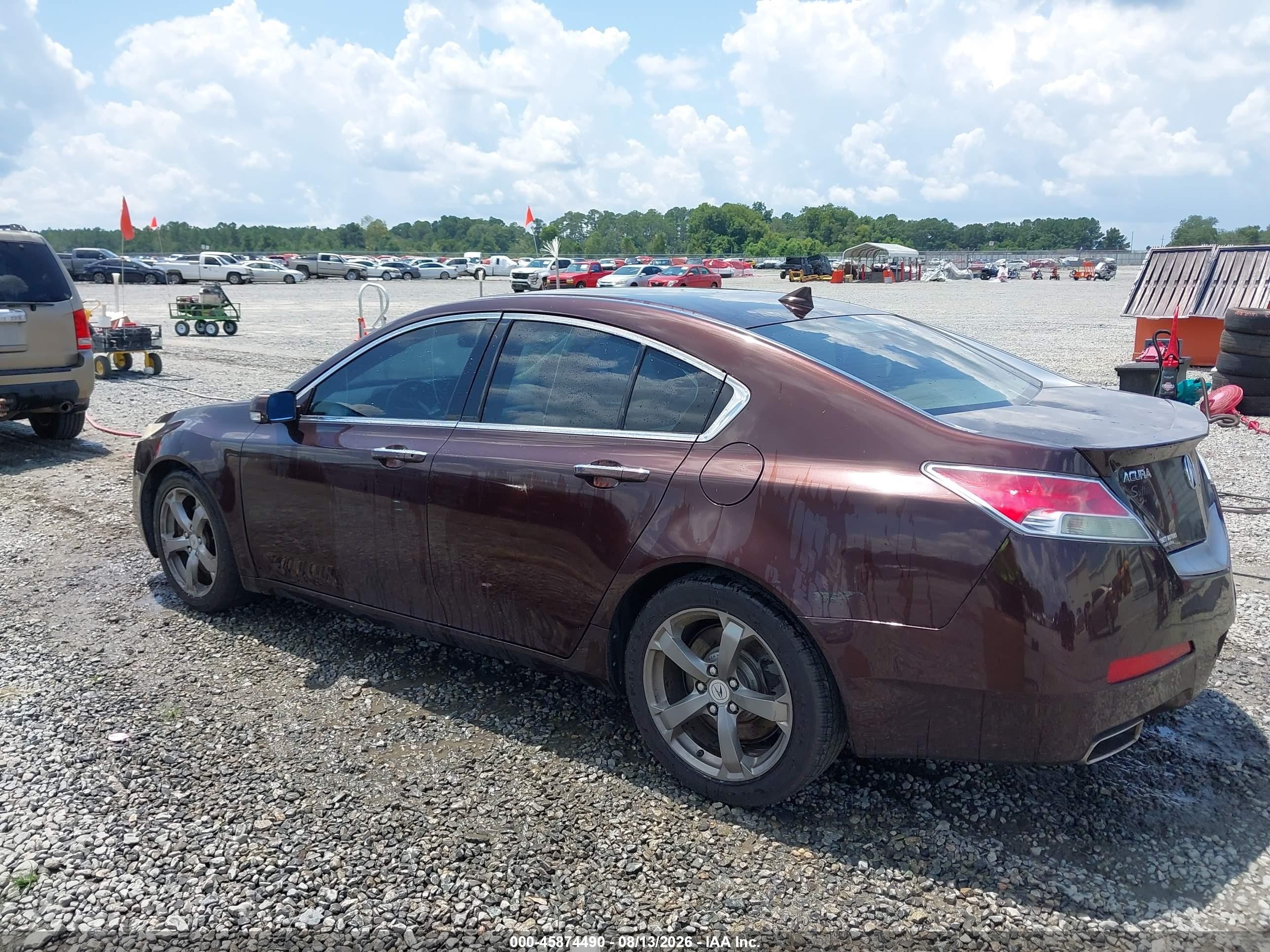 2011 Acura Tl 3.5 Burgundy vin: 19UUA8F53BA007328