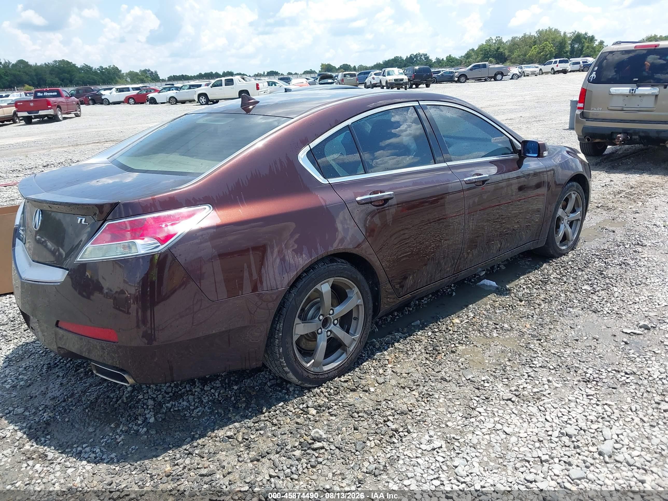 2011 Acura Tl 3.5 Burgundy vin: 19UUA8F53BA007328