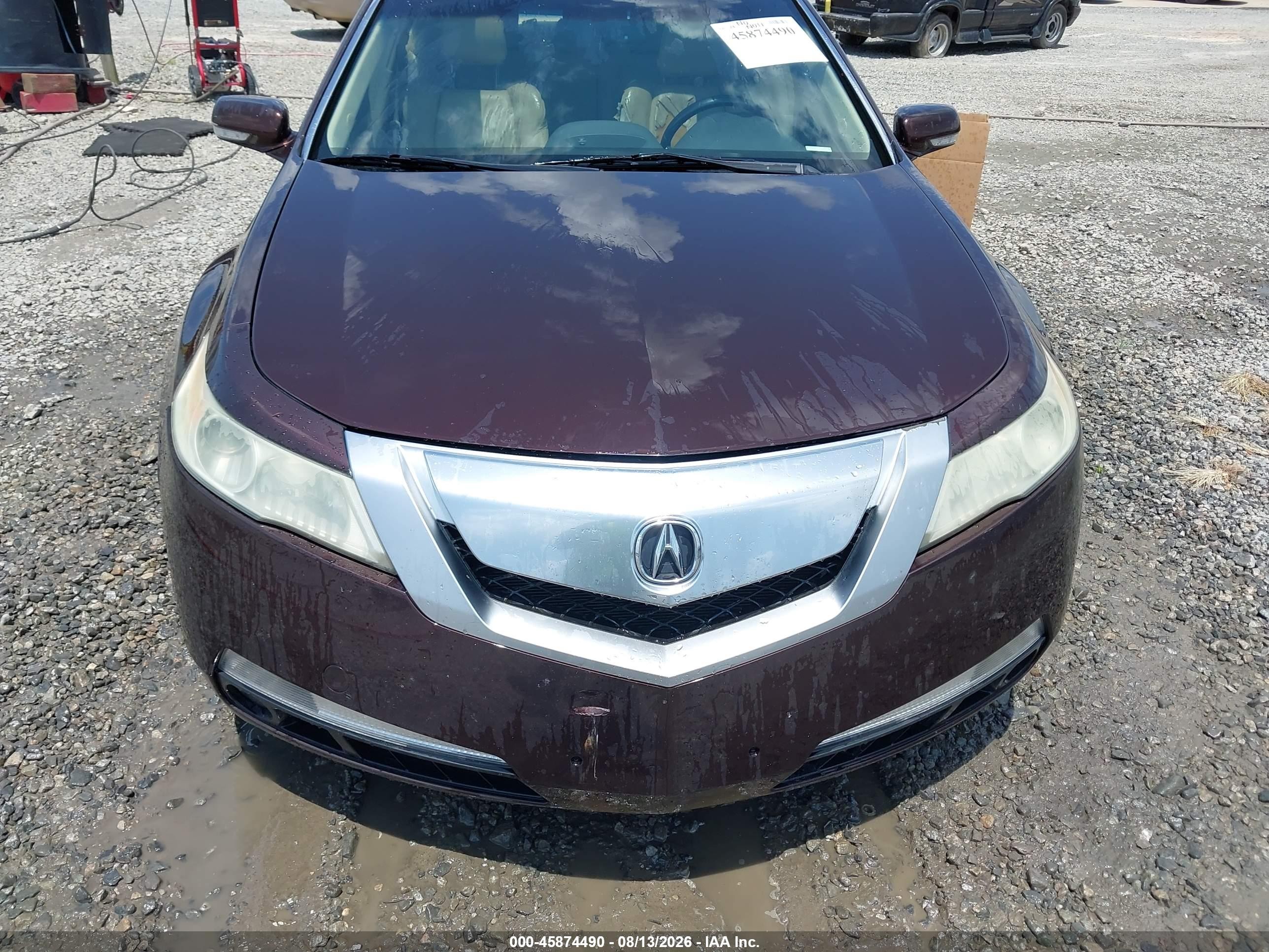 2011 Acura Tl 3.5 Burgundy vin: 19UUA8F53BA007328
