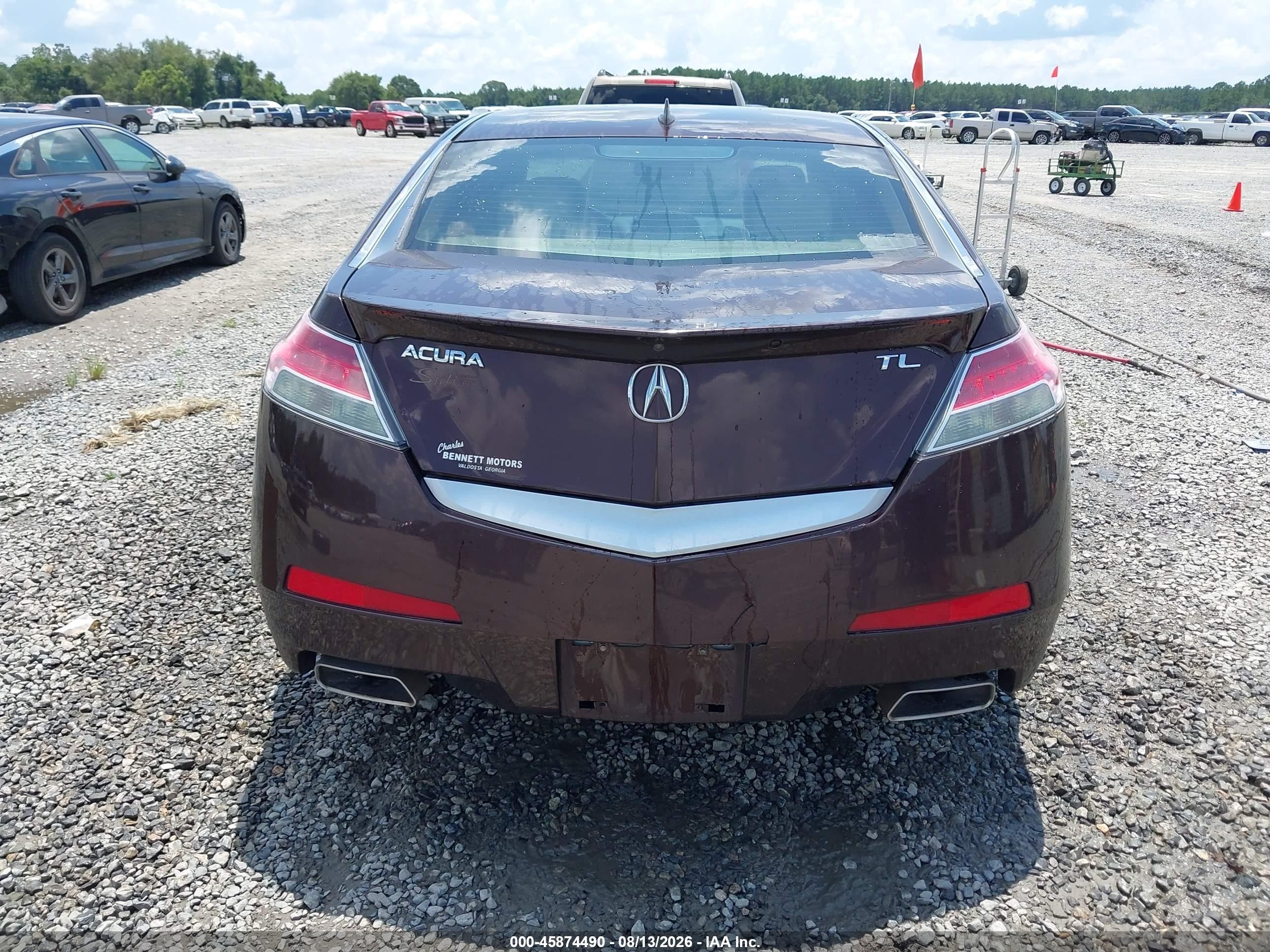 2011 Acura Tl 3.5 Burgundy vin: 19UUA8F53BA007328
