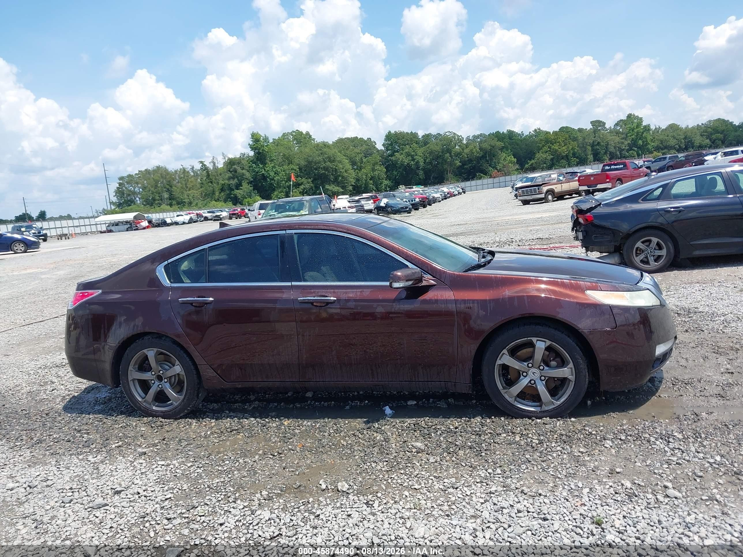 2011 Acura Tl 3.5 Burgundy vin: 19UUA8F53BA007328