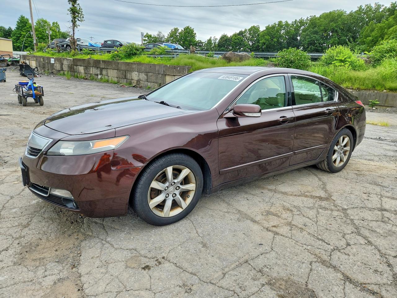 2012 Acura Tl Brown vin: 19UUA8F53CA007461
