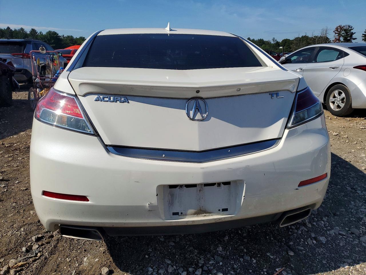 2012 Acura Tl White vin: 19UUA8F53CA010635