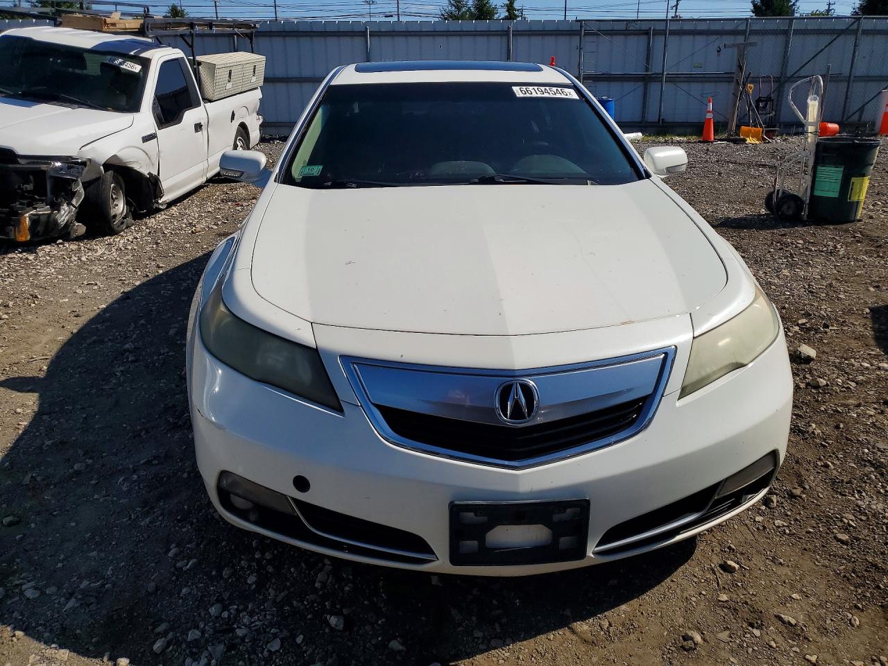 2012 Acura Tl White vin: 19UUA8F53CA010635