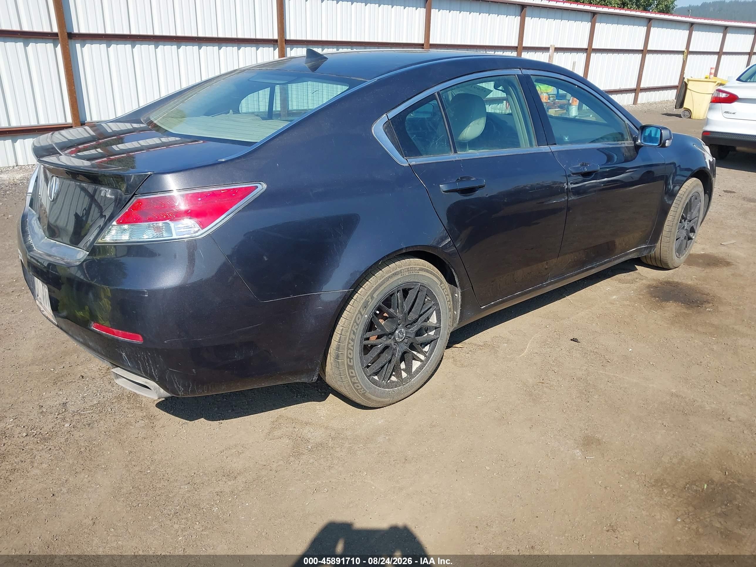2012 Acura Tl 3.5 Черный vin: 19UUA8F53CA013812