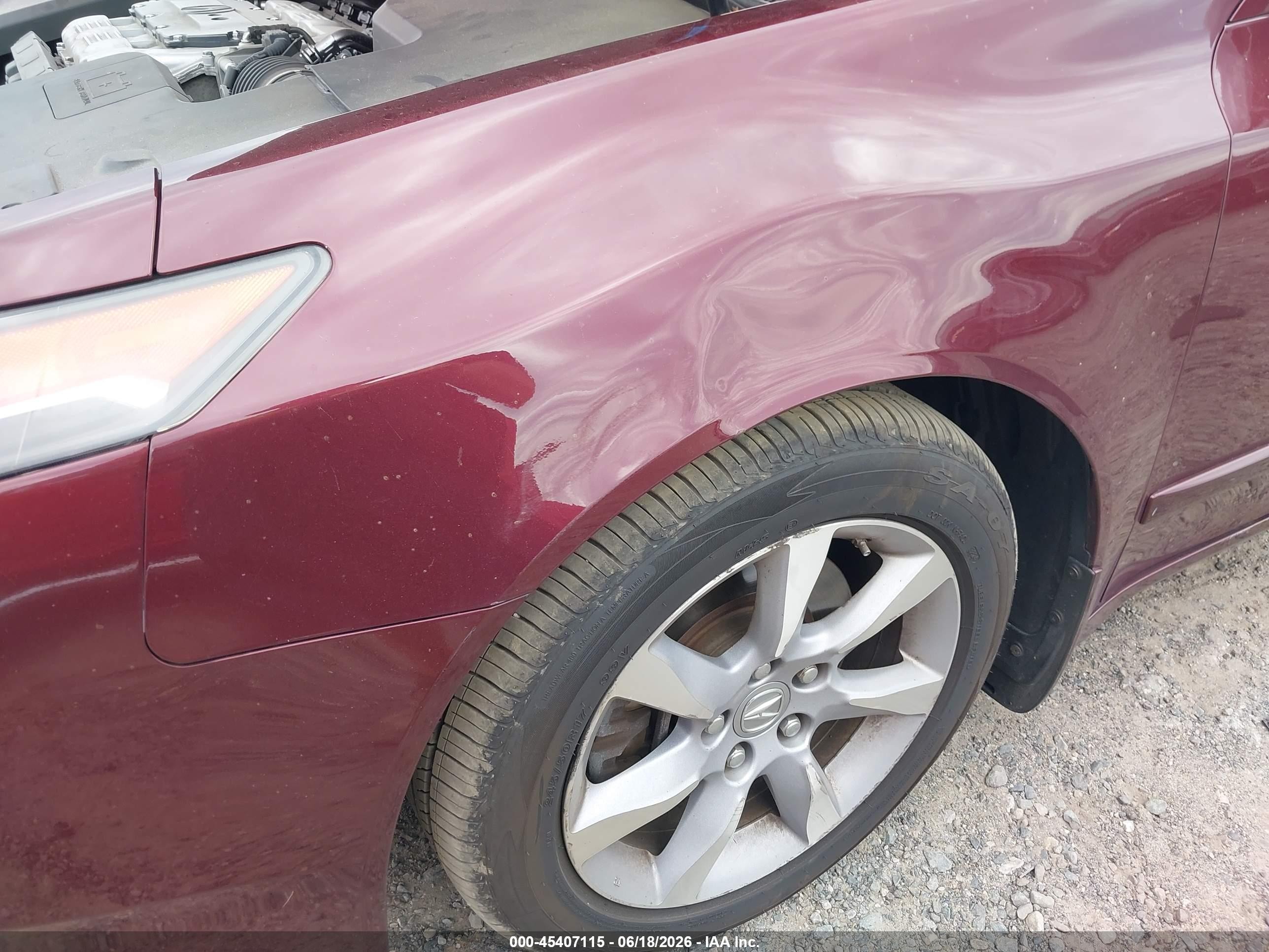 2012 Acura Tl 3.5 Burgundy vin: 19UUA8F53CA016628
