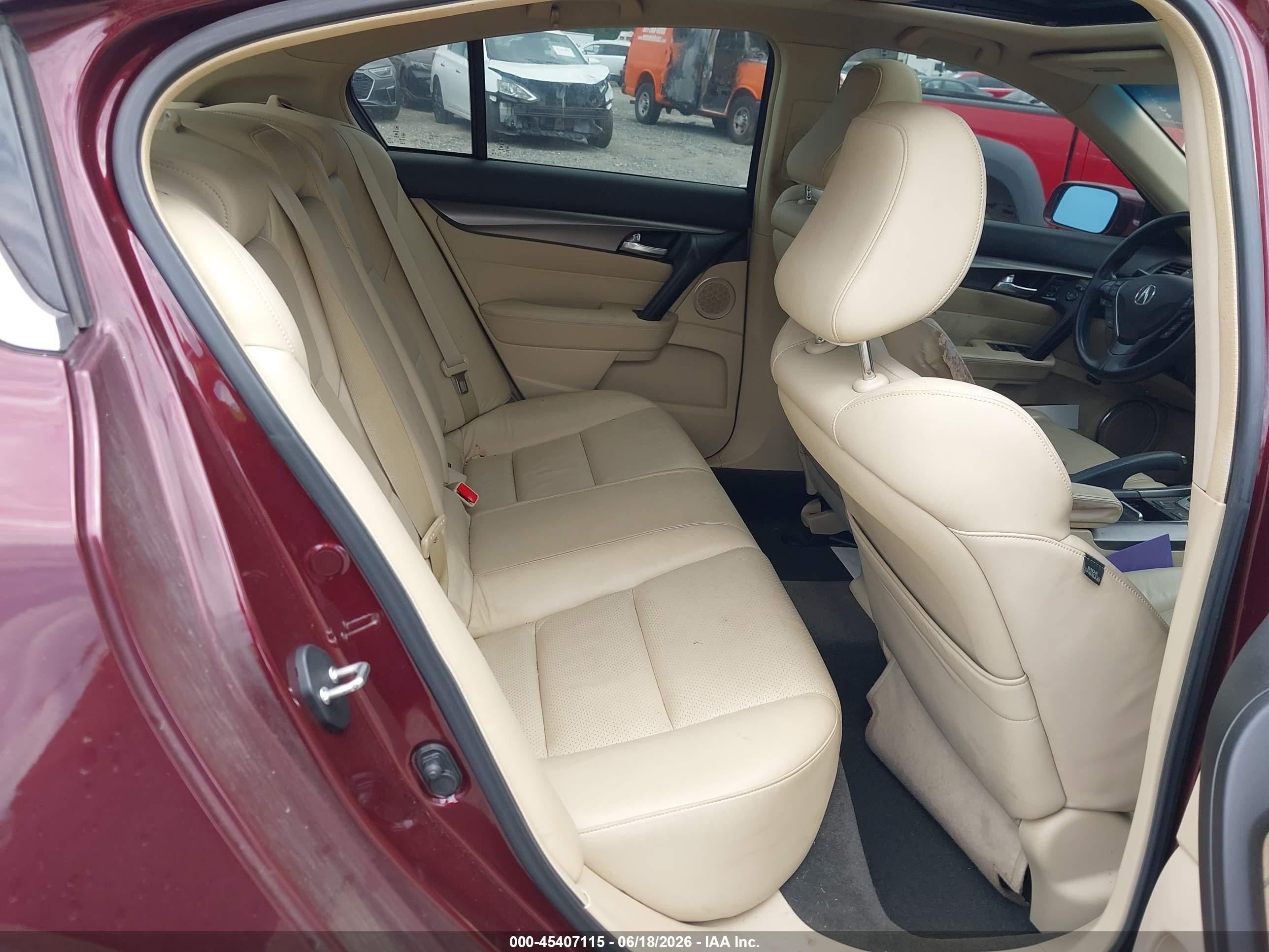 2012 Acura Tl 3.5 Burgundy vin: 19UUA8F53CA016628