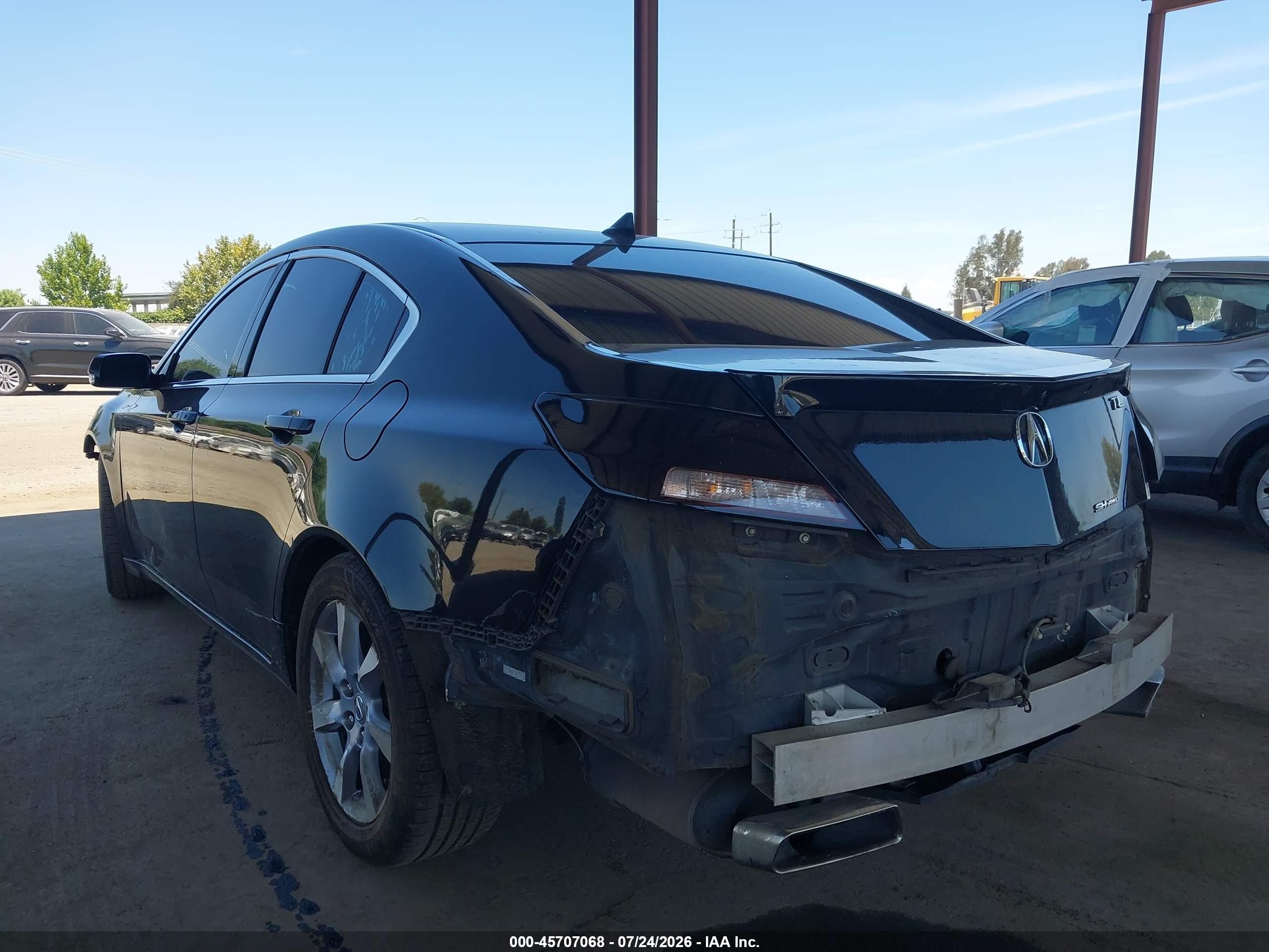 2012 Acura Tl 3.5 Black vin: 19UUA8F53CA017651