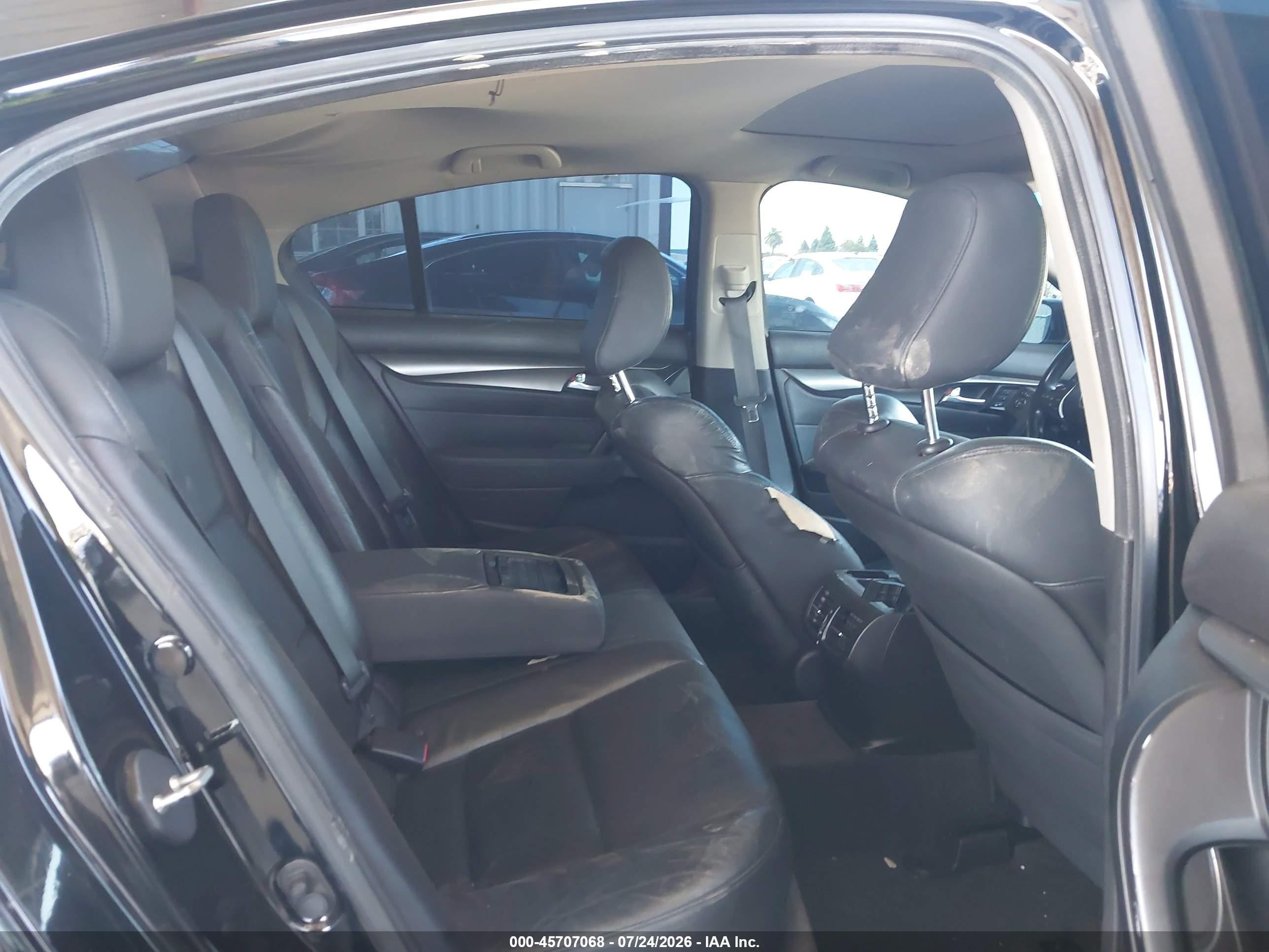 2012 Acura Tl 3.5 Black vin: 19UUA8F53CA017651