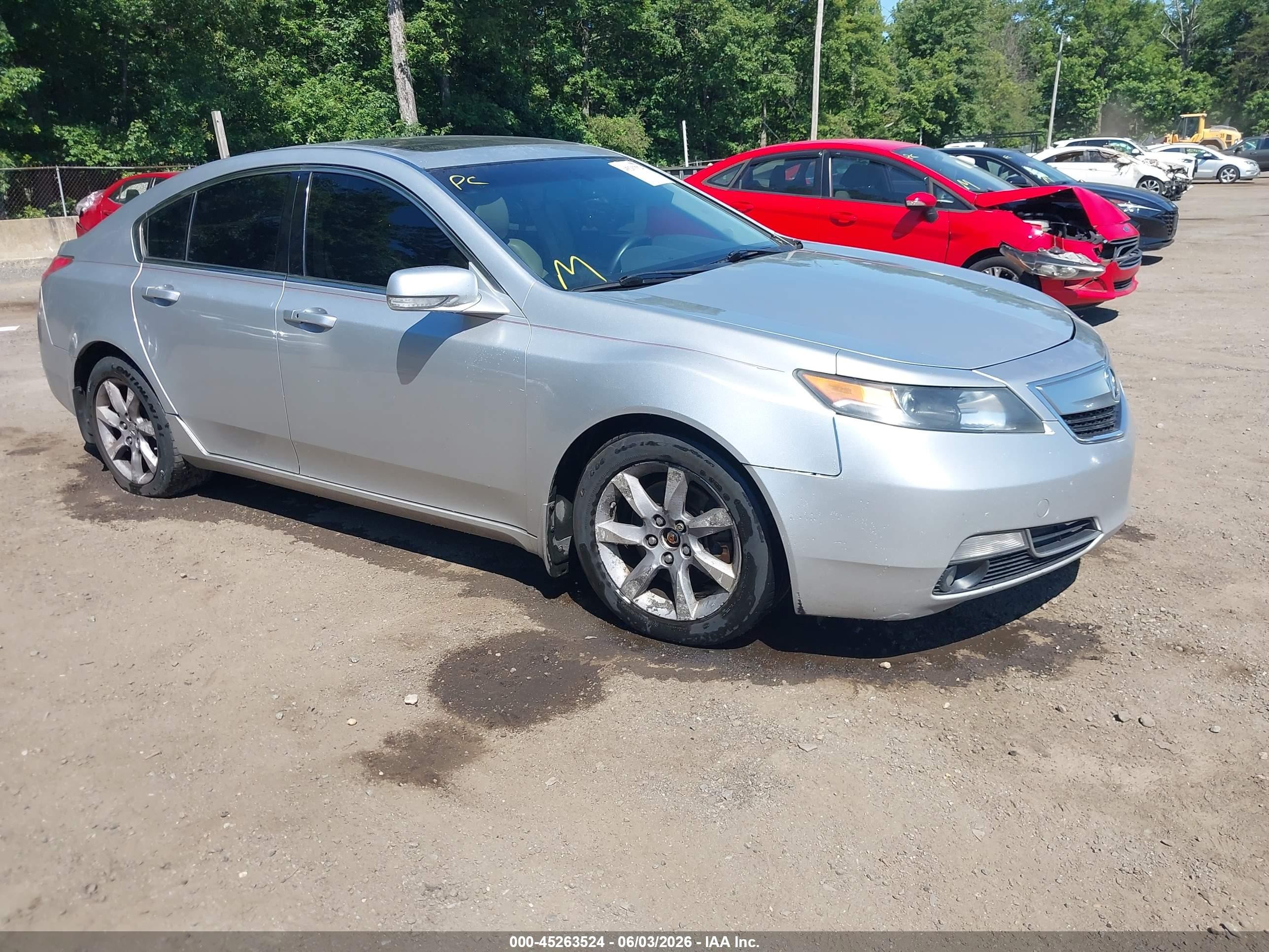 2012 Acura Tl 3.5 Silver vin: 19UUA8F53CA019996