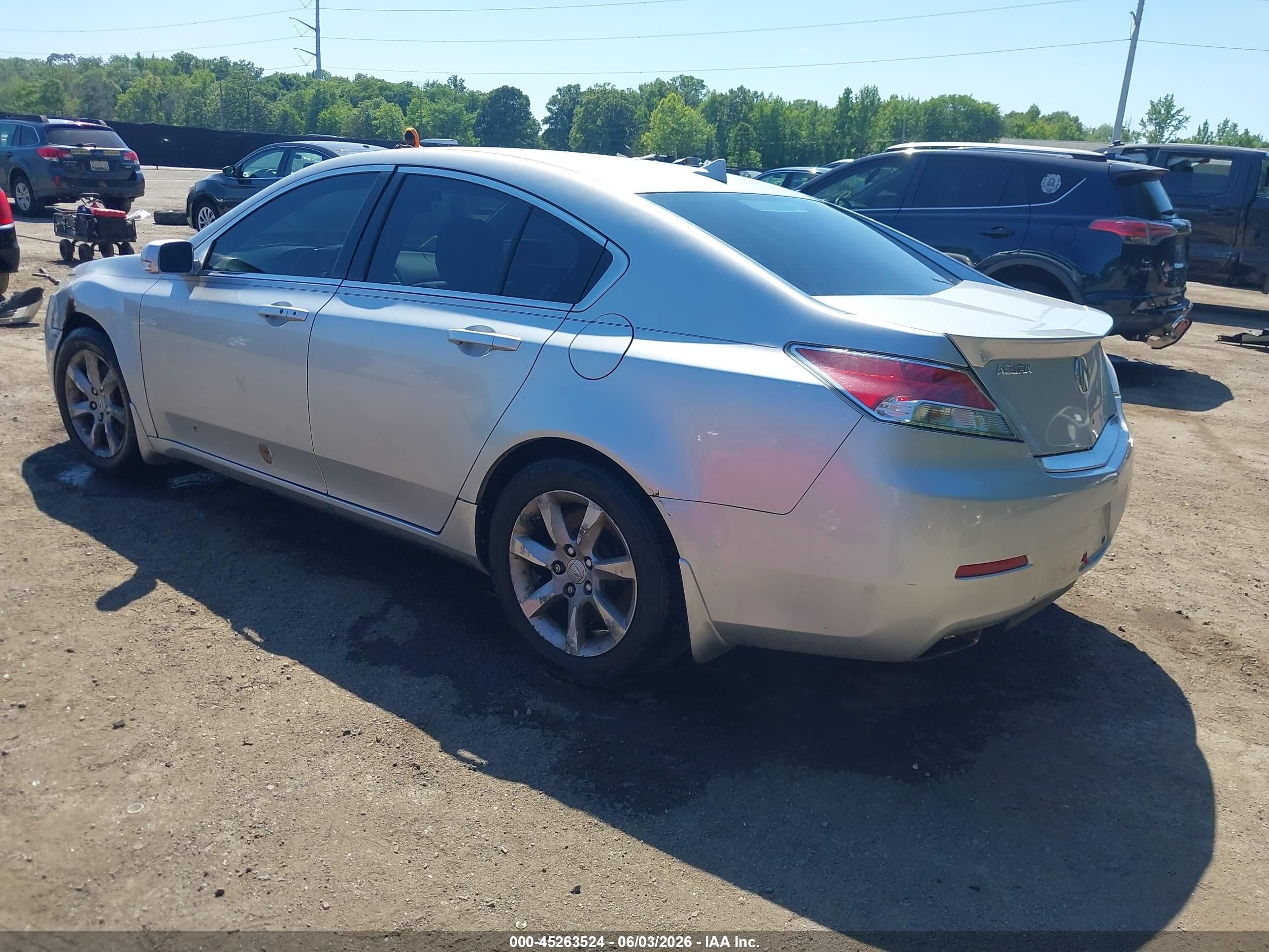 2012 Acura Tl 3.5 Silver vin: 19UUA8F53CA019996