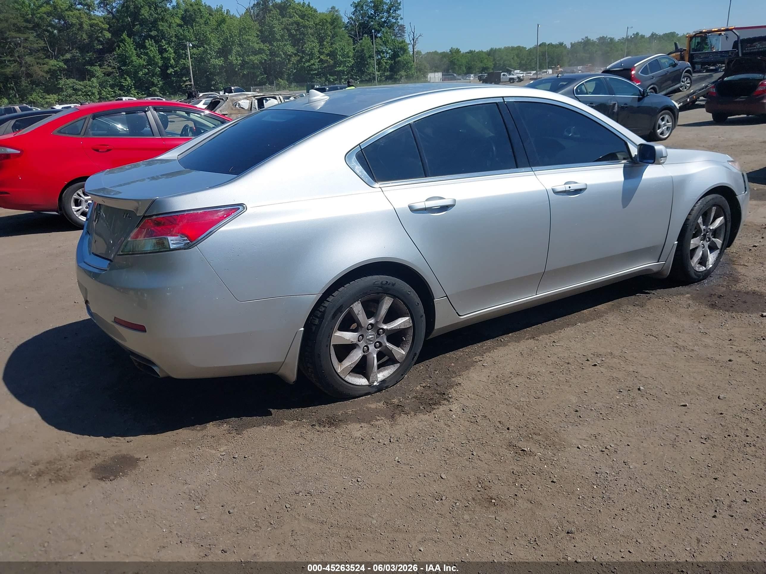 2012 Acura Tl 3.5 Silver vin: 19UUA8F53CA019996