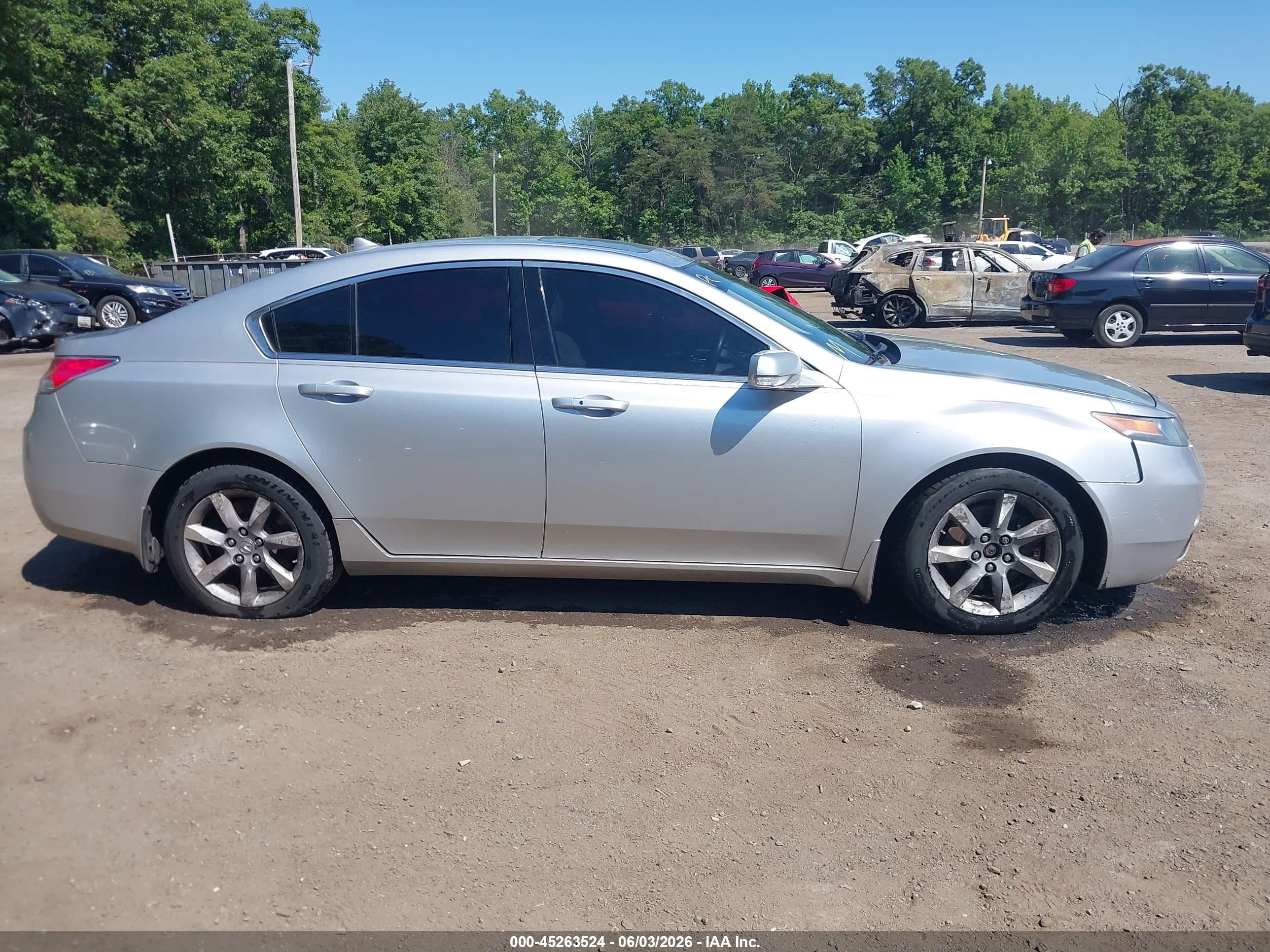 2012 Acura Tl 3.5 Silver vin: 19UUA8F53CA019996