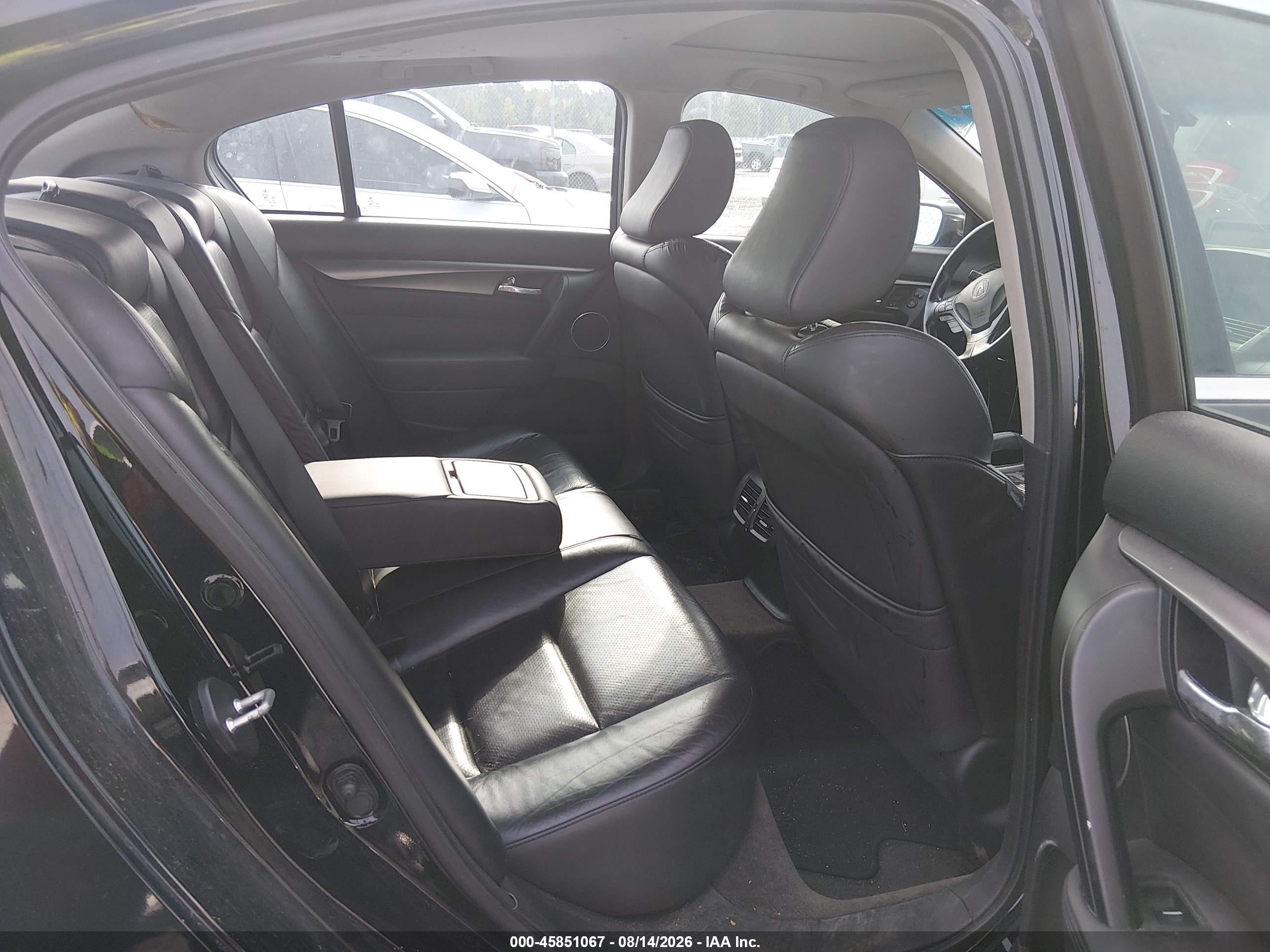 2012 Acura Tl 3.5 Black vin: 19UUA8F53CA023594