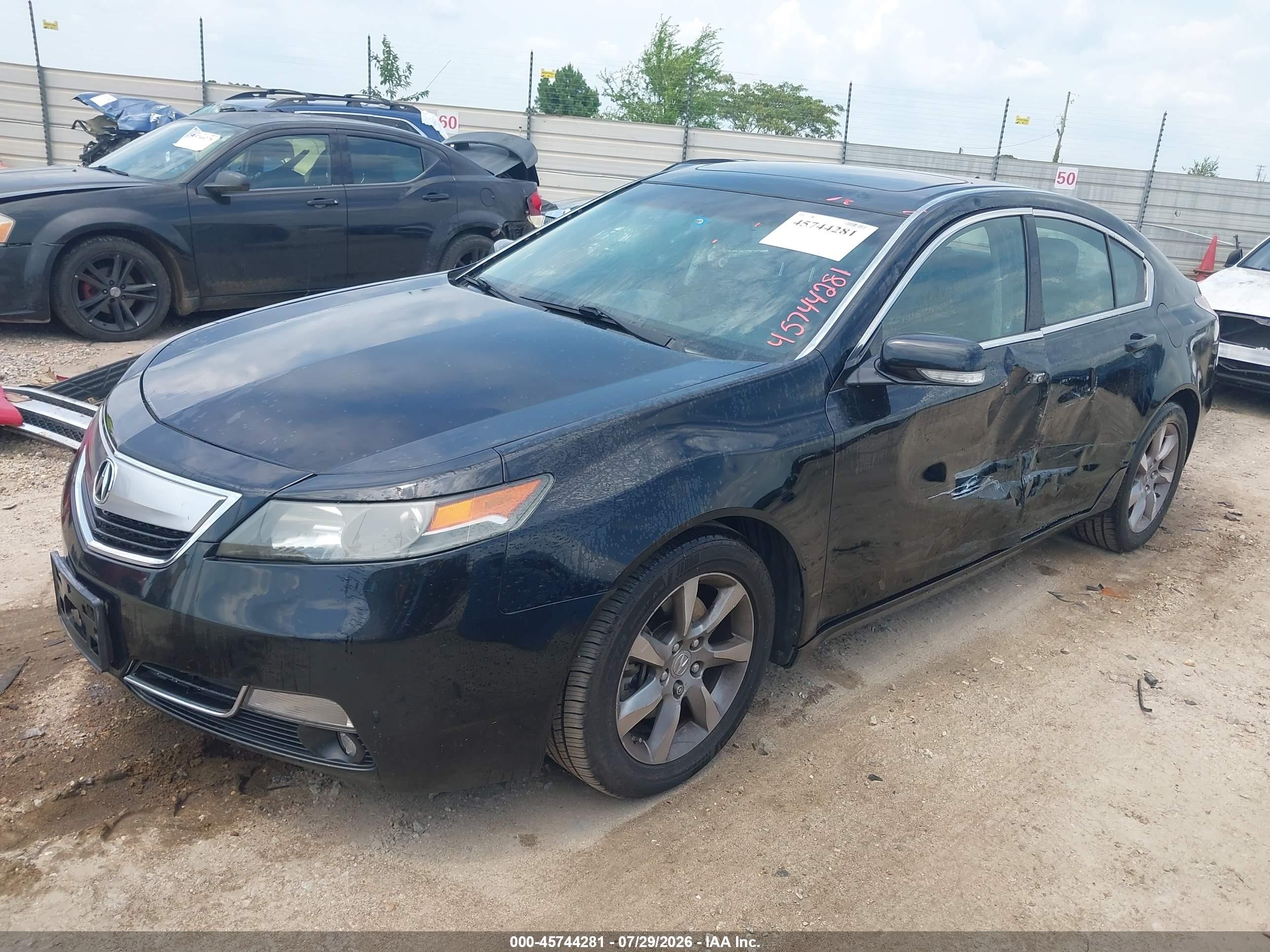 2012 Acura Tl 3.5 Черный vin: 19UUA8F53CA030674