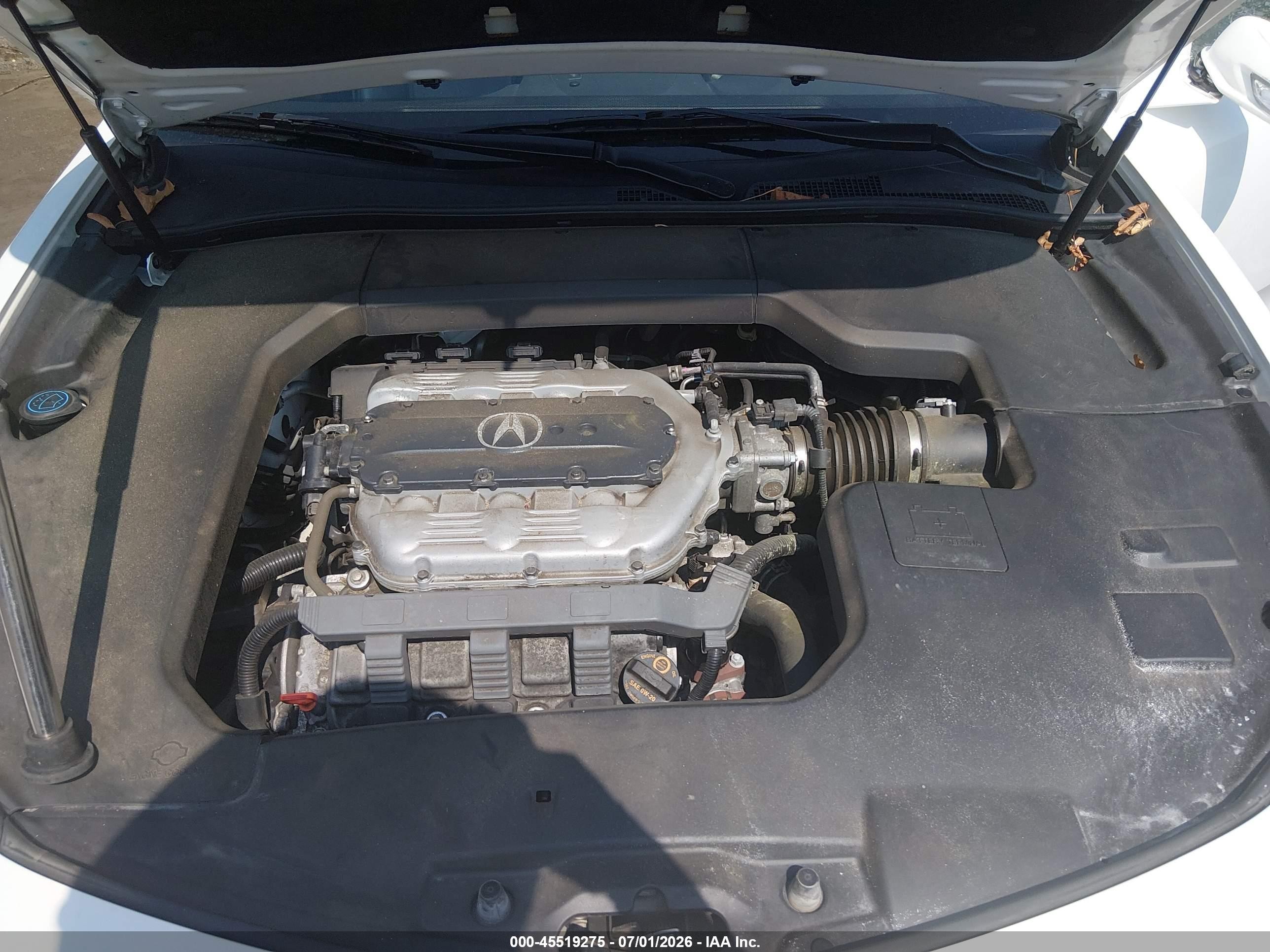 2012 Acura Tl 3.5 White vin: 19UUA8F53CA036362